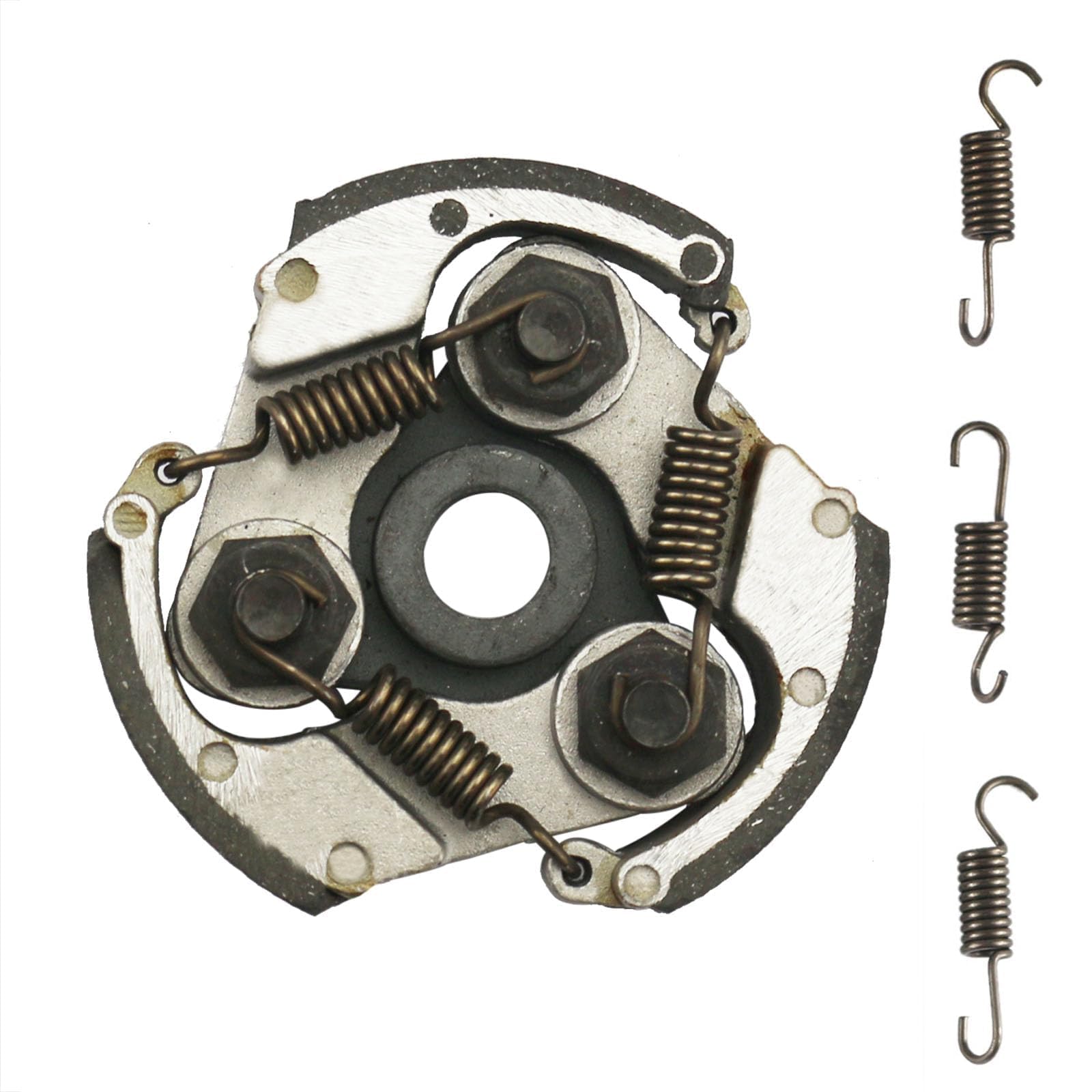 PRO BAT 3 Shoes Centrifugal Clutch Pad No Keyway for 2 Storke 43cc 47cc 49cc Mini Pocket PIT Quad Dirt Bike ATV (Gray)