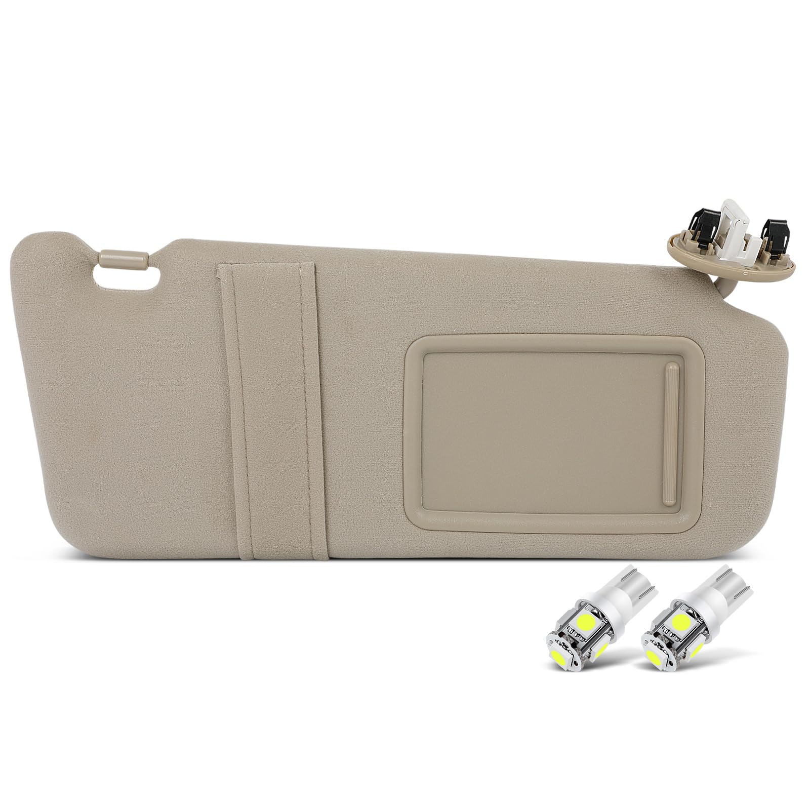 Scitoo Car Sun Visor Assbembly With Mirror Replacement For 2006-2011 For Toyota For Camry Beige With Sunroof(Right Passenger Sid