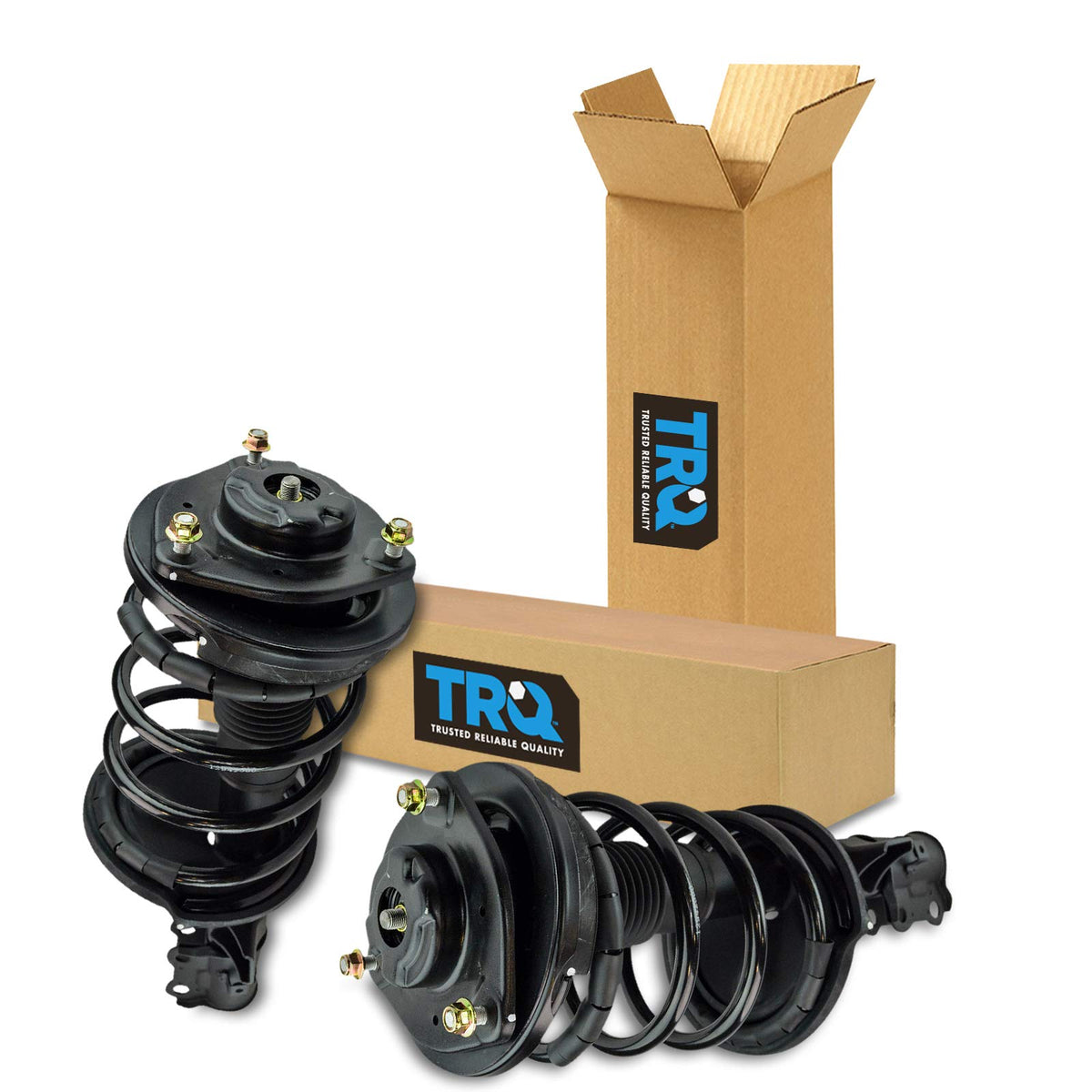 Trq Front Strut & Coil Spring Assembly Set Driver & Passenger Sides Compatible With 06-10 Kia Optima