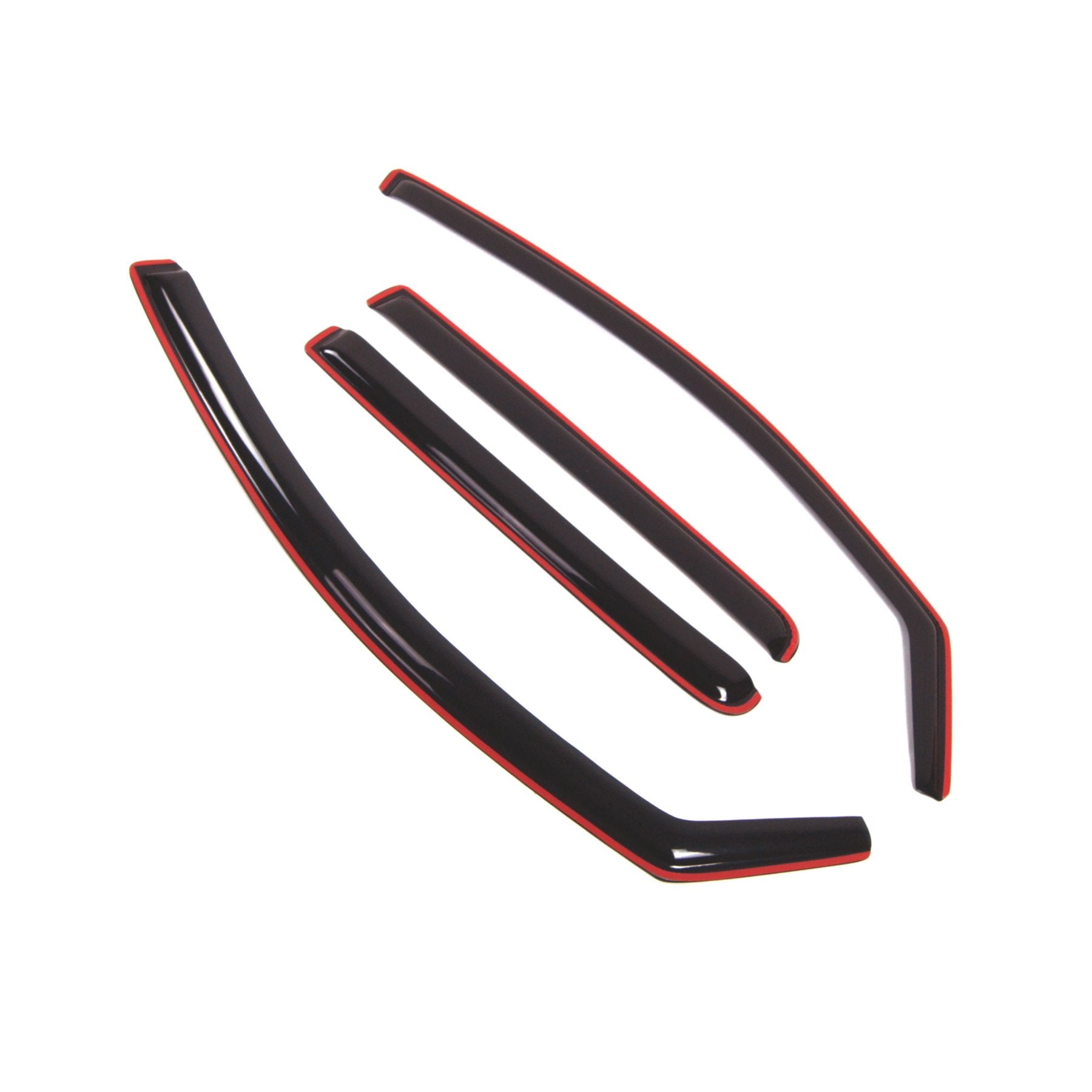 Tuningpros Wd2-358I Dark Smoke 4 Pcs Set Window Visor (In-Channel) Deflector Rain Guard Compatible With 2004-2015 Nissan Titan C