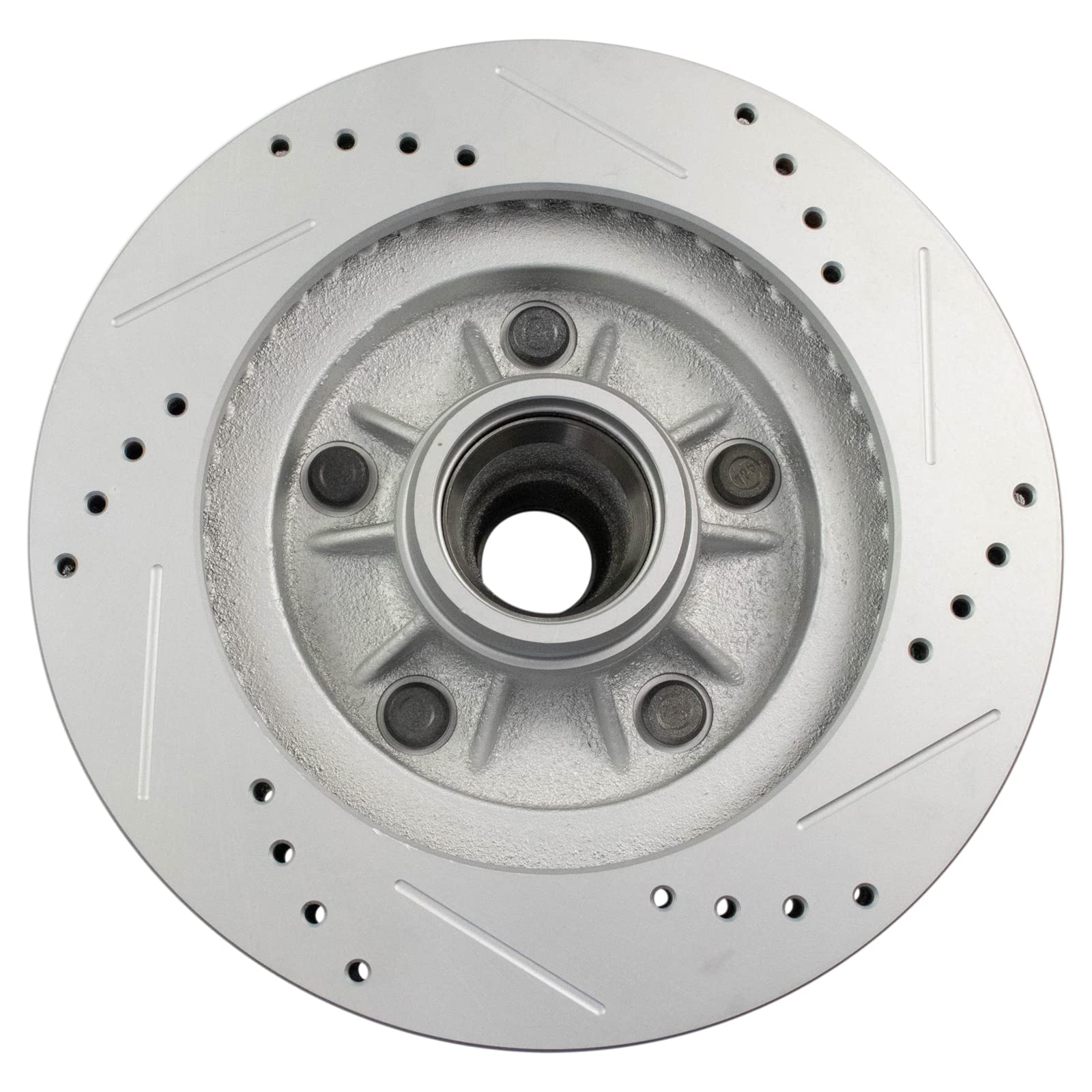 Trq Front Performance Brake Rotors Set Vented Premium G-Coated Compatible With 1997-1998 Ford F-150
