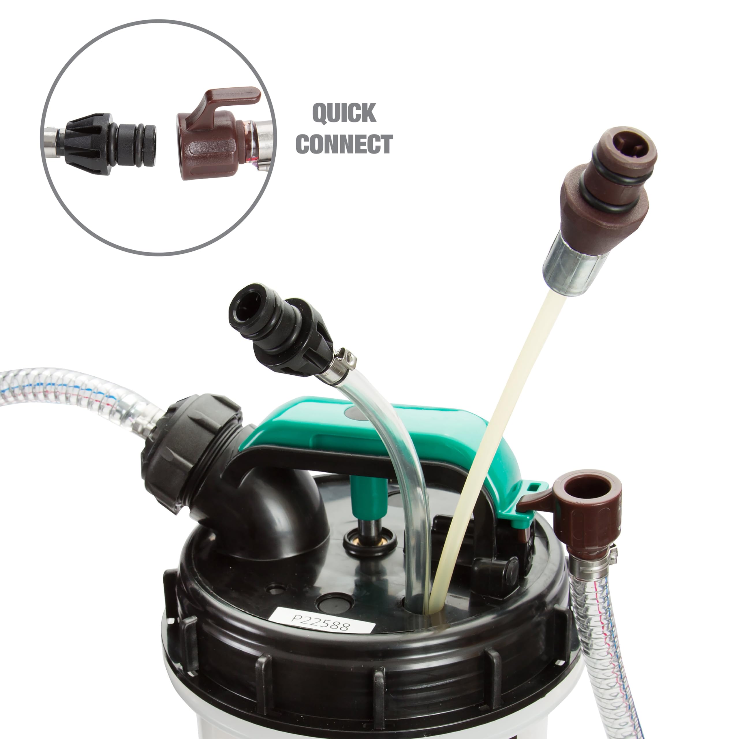 Oemtools 24936 8 Quarts (2 Gallons) Manual Fluid Extractor, Oil Extractor Pump, Automotive Fluid Extractor For Various Oils And