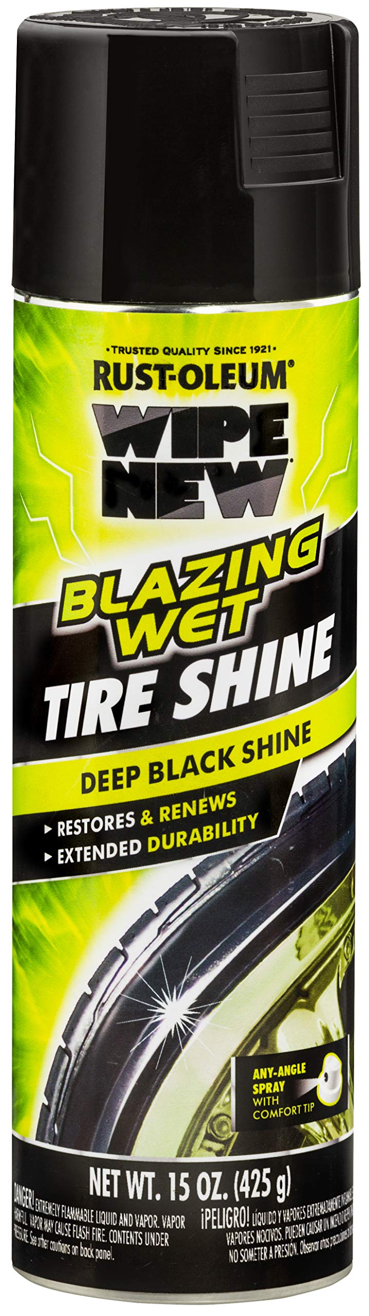 Wipe New 365324 Blazing Wet Tire Shine, Black 15 Ounce
