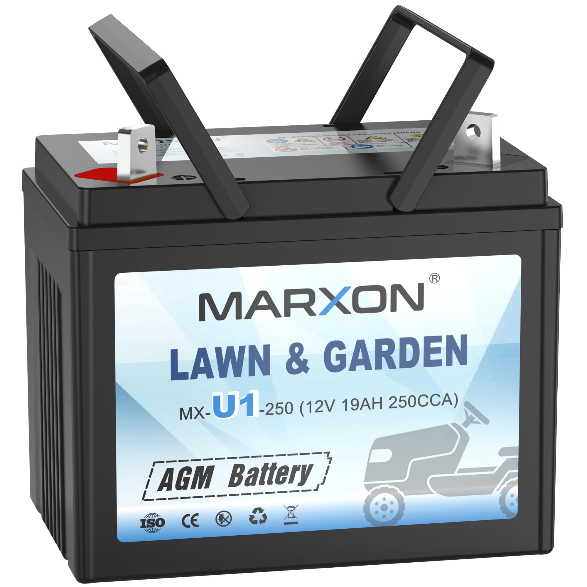 MARXON U1 Riding Lawn Mower Batteries, Garden Tractors Battery Maintenance Free AGM Battery, Compatible with Troy-Bilt, John Dee