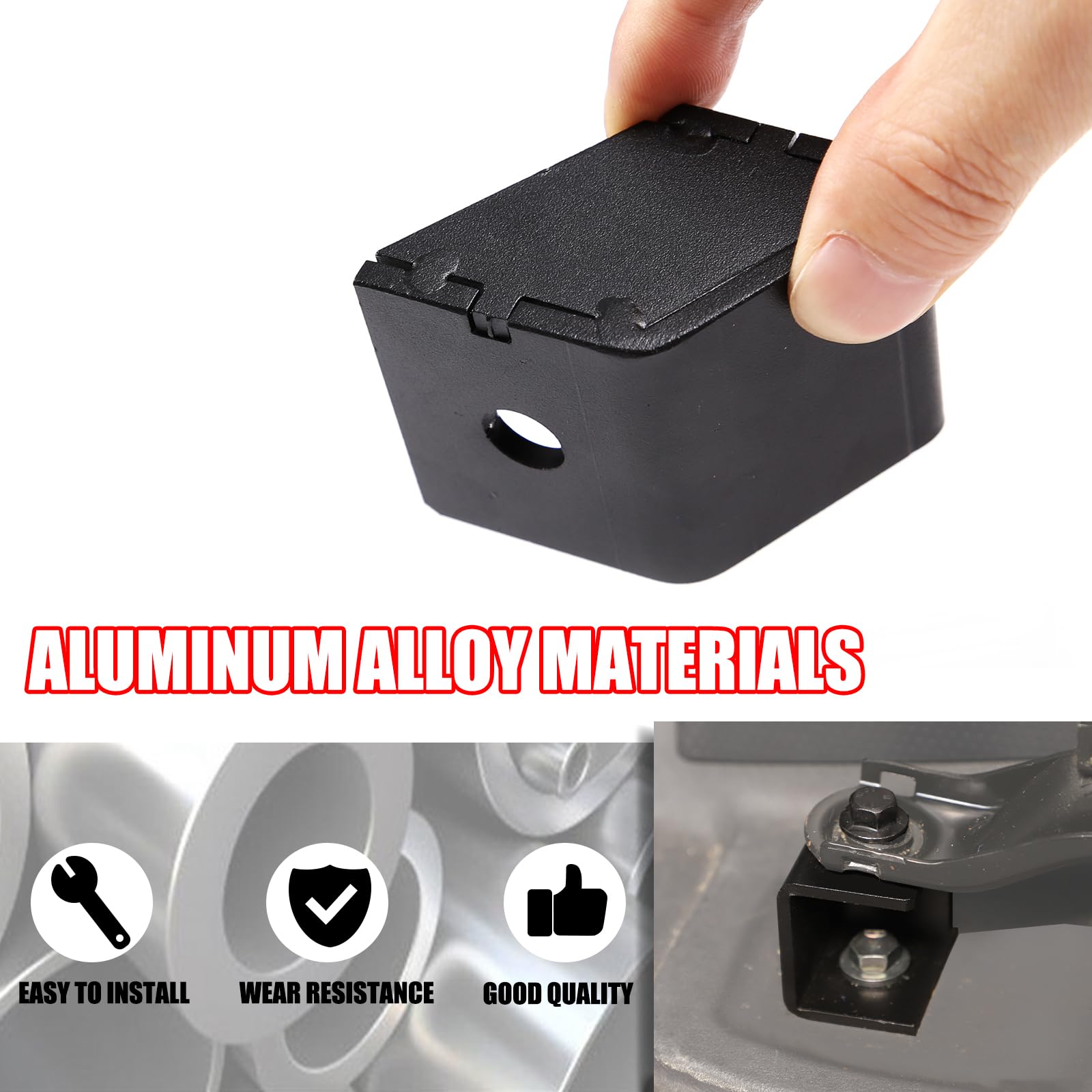 Llkuang Car Metal Front Seat Spacer Lift Kit,Compatible With 2007-2021 Toyota Fj Cruiser Seat Foot Raising/Heighten Bracket (8Pcs)