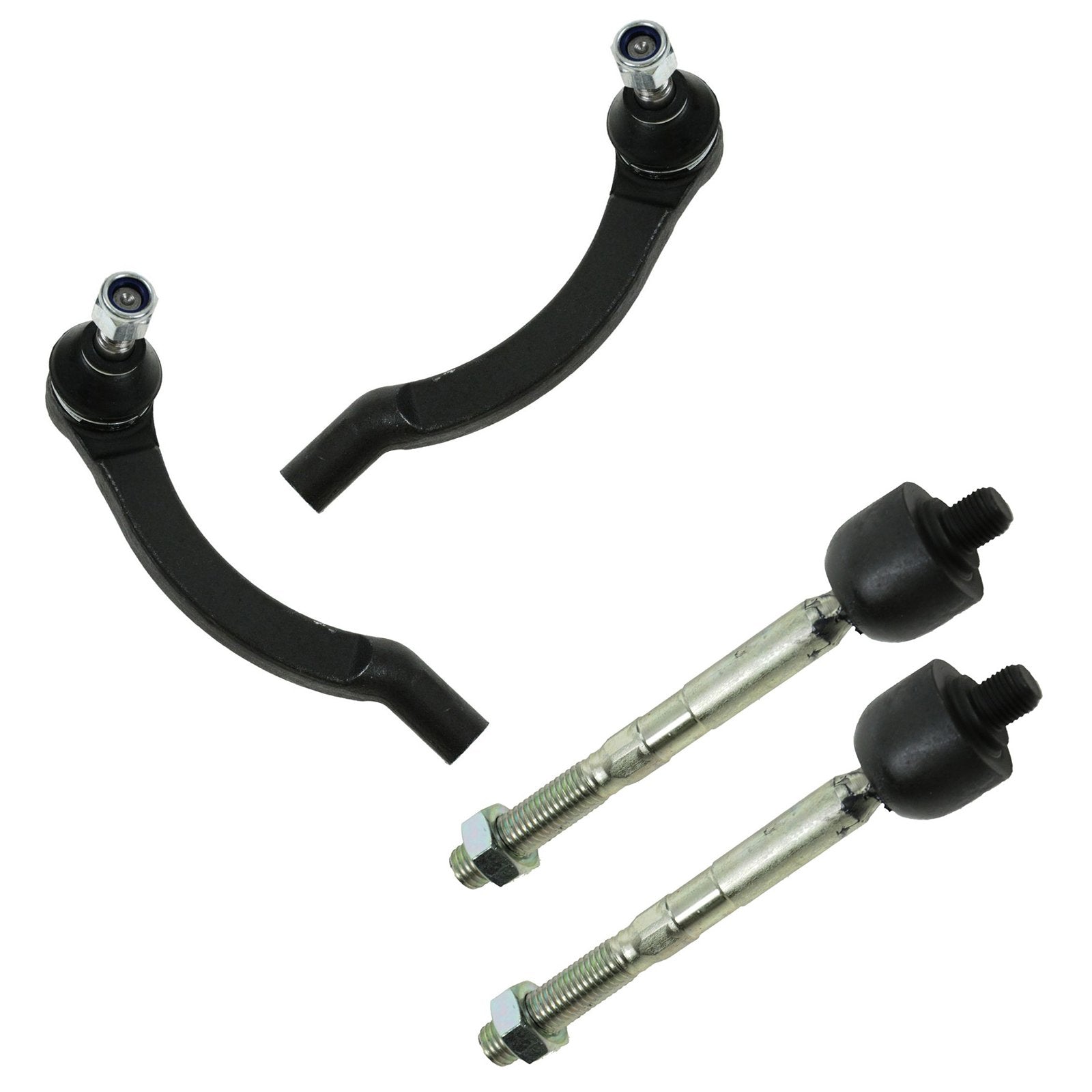 Trq Front Tie Rod Set Compatible With 1993-1997 Volvo 850 1998-2004 C70 1998-2000 S70 V70