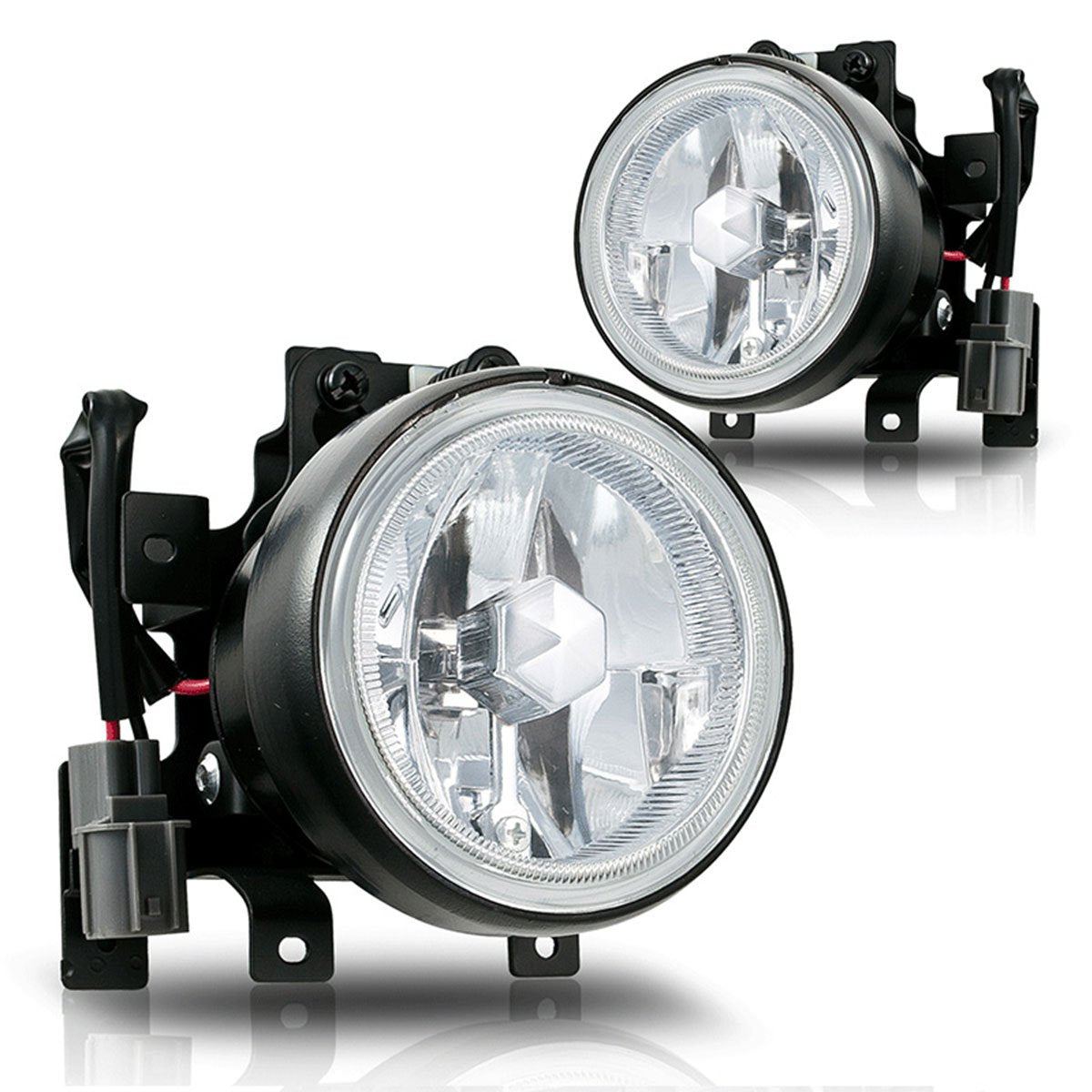 Winjet Compatible with [2003 2004 2005 2006 Honda Element] Driving Fog Lights Driving Fog Lamps Replacement w/Wiring and Switch 