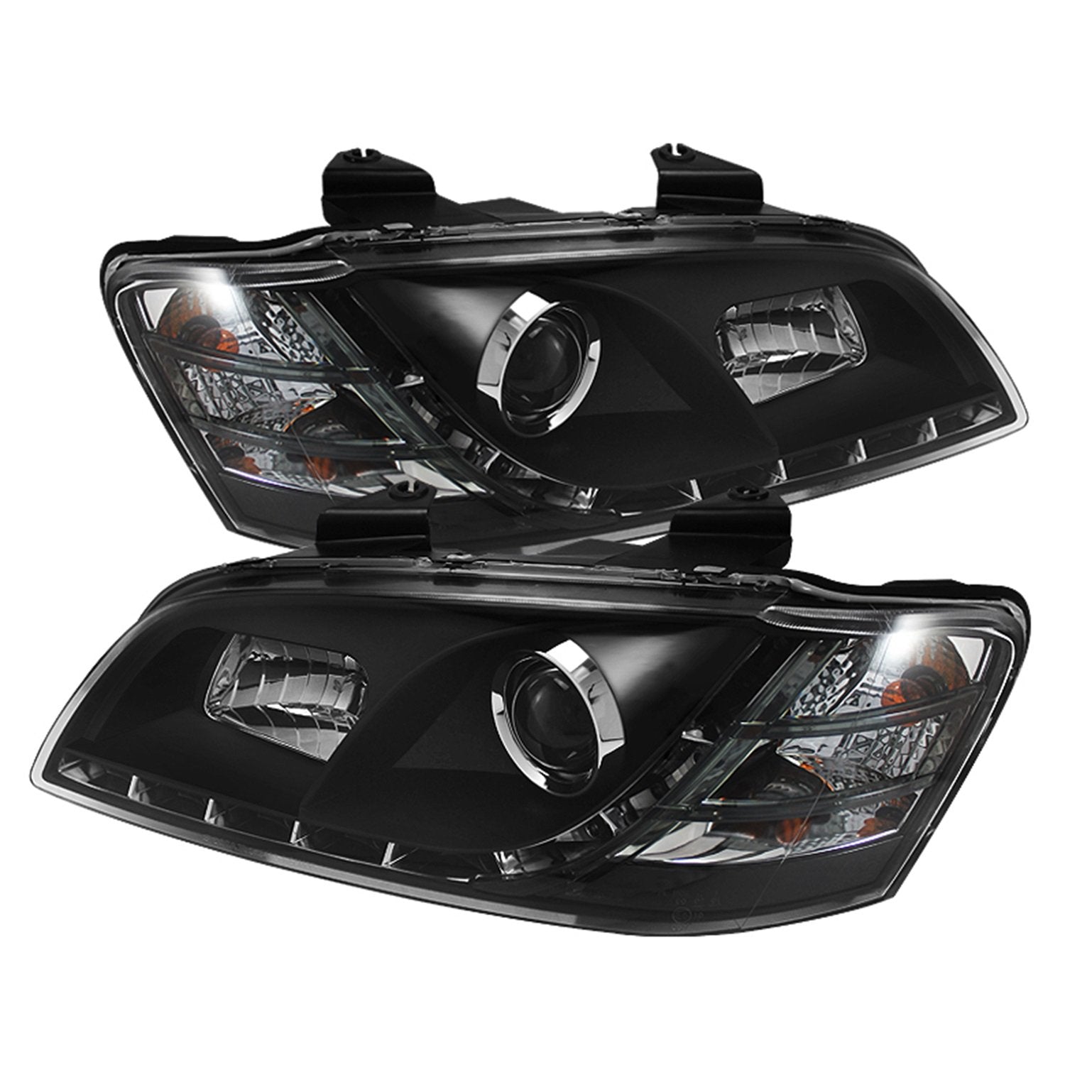 Spyder 5011626 Pontiac G8 08-09 Projector Headlights - Drl - Black - High H1 (Included) - Low H7 (Included)