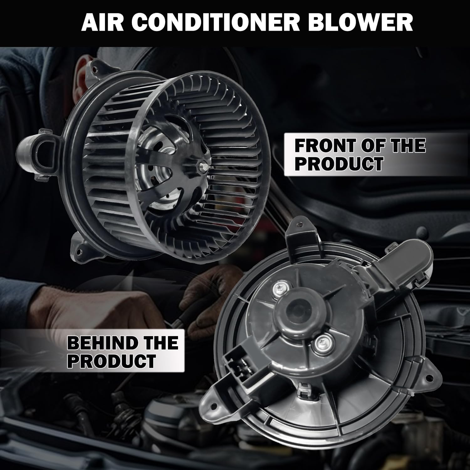 Aspligo Pm4063 Ac Heater Blower Motor Fan Front Fit For Ford 2015-2023 Transit-150, Transit-250, Transit-350, Transit-350 Hd, 20