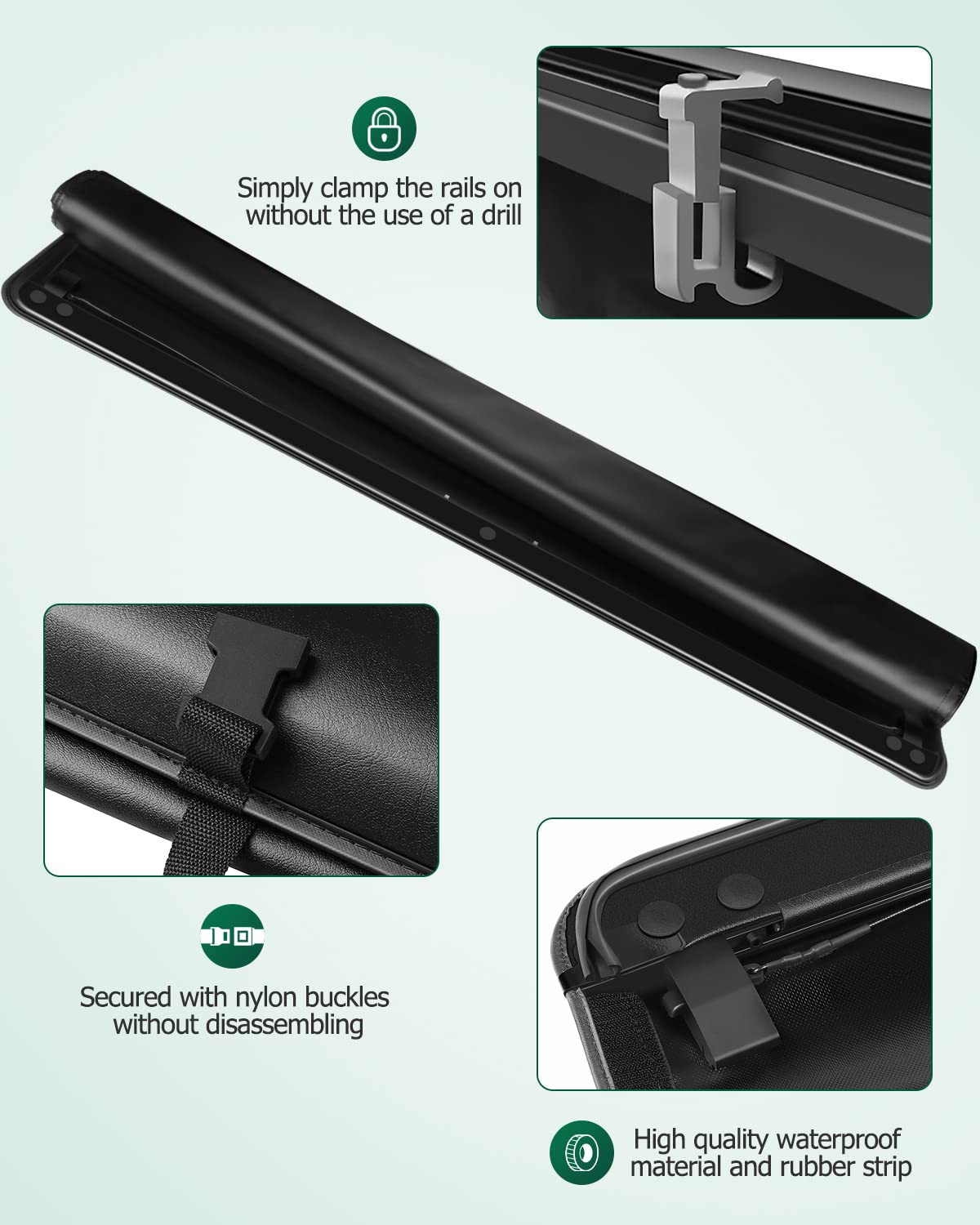 SCITOO Roll Up Truck Bed Tonneau Cover Fits for 1999-2006 for Chevy Silverado 1500/GMC Sierra 1500, 2001-2006 for GMC Sierra 250