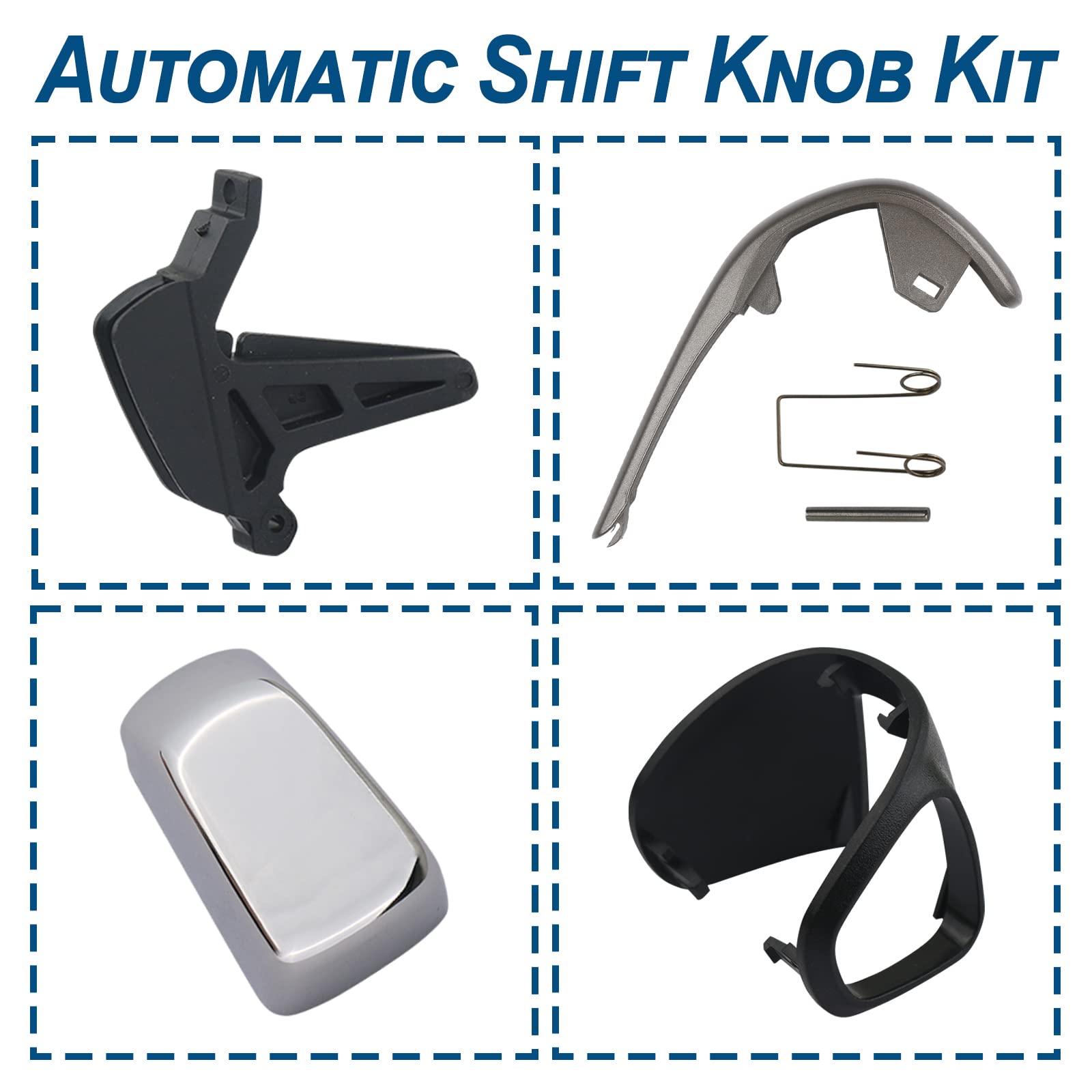 Apperfit Automatic Shift Shifter Knob Kit Compatible With Chevy Sonic 2012-2016, Chevy Trax 2015-2016 Replaces 42539736 42423234 95393161