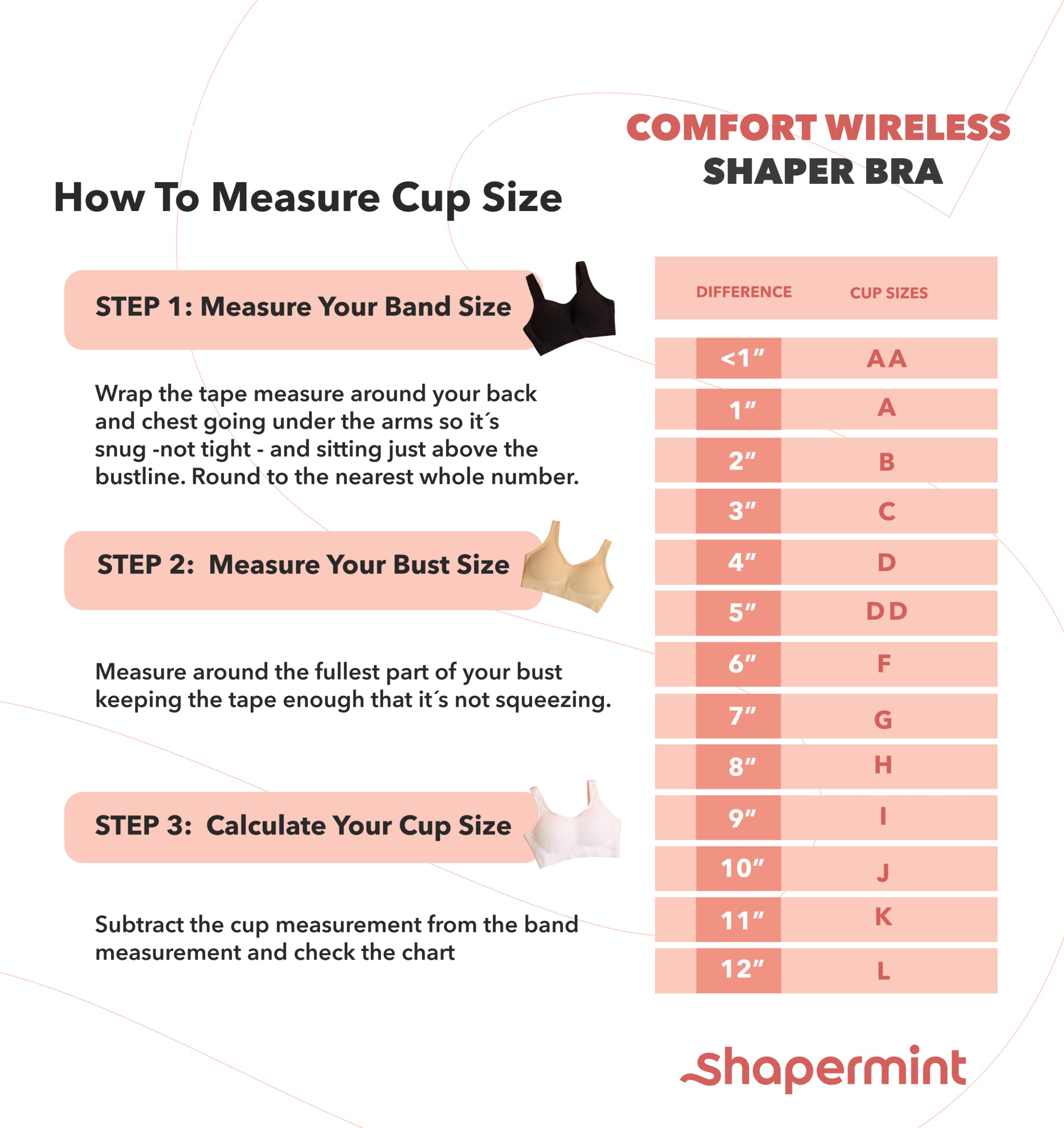 Shapermint Compression Wirefree High Support Bra For Women Small To Plus Size Everyday Wear, Exercise And Offers Back Support Nu