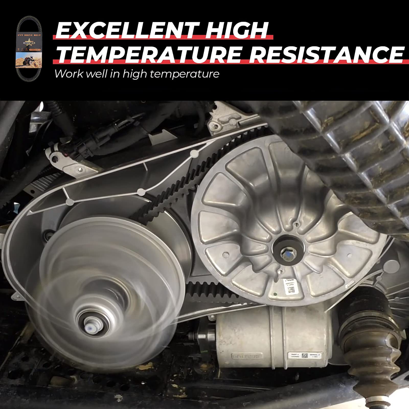 MINSTAR Drive Belt Replace NO.3211202 3211186 50C4289 Compatible with Polaris RZR PRO XP /RZR PRO XP 4 / RZR XP 4 Turbo (S,EPS)