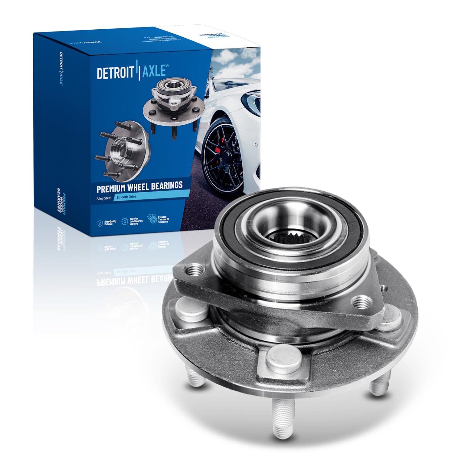 Detroit Axle - Front/Rear Wheel Bearing Hub Assembly for Cadillac CTS 2008-2014 2018 2019, Cadillac XTS 2018-2019, Chevy Camaro 