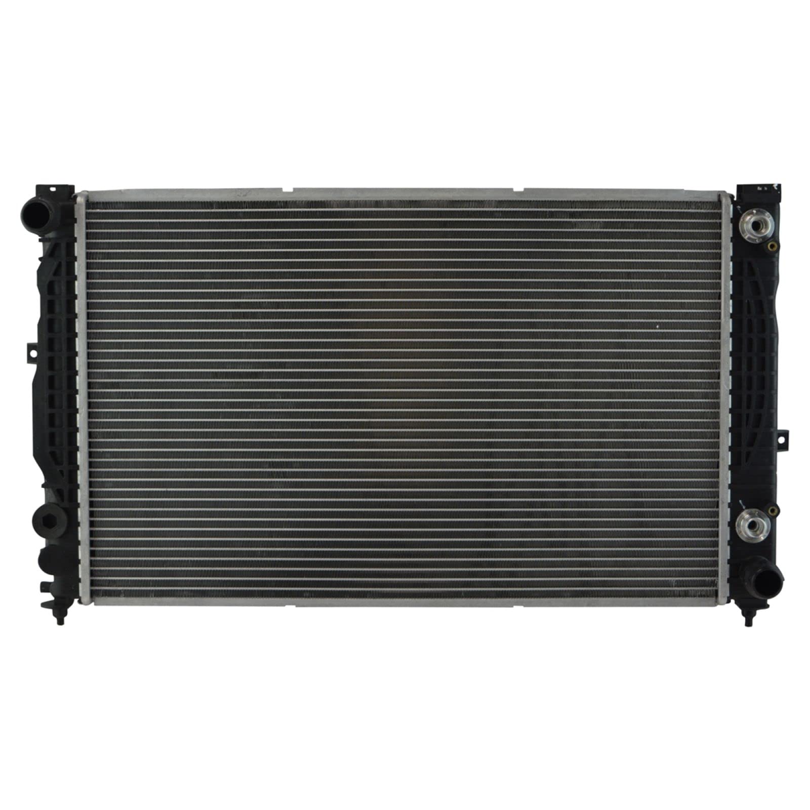 Trq Radiator Assembly Aluminum Core Compatible With 97-01 Audi A4 A4 Quattro 99-01 A6 A6 Quattro 98-05 Volkswagen Passat Cu2648