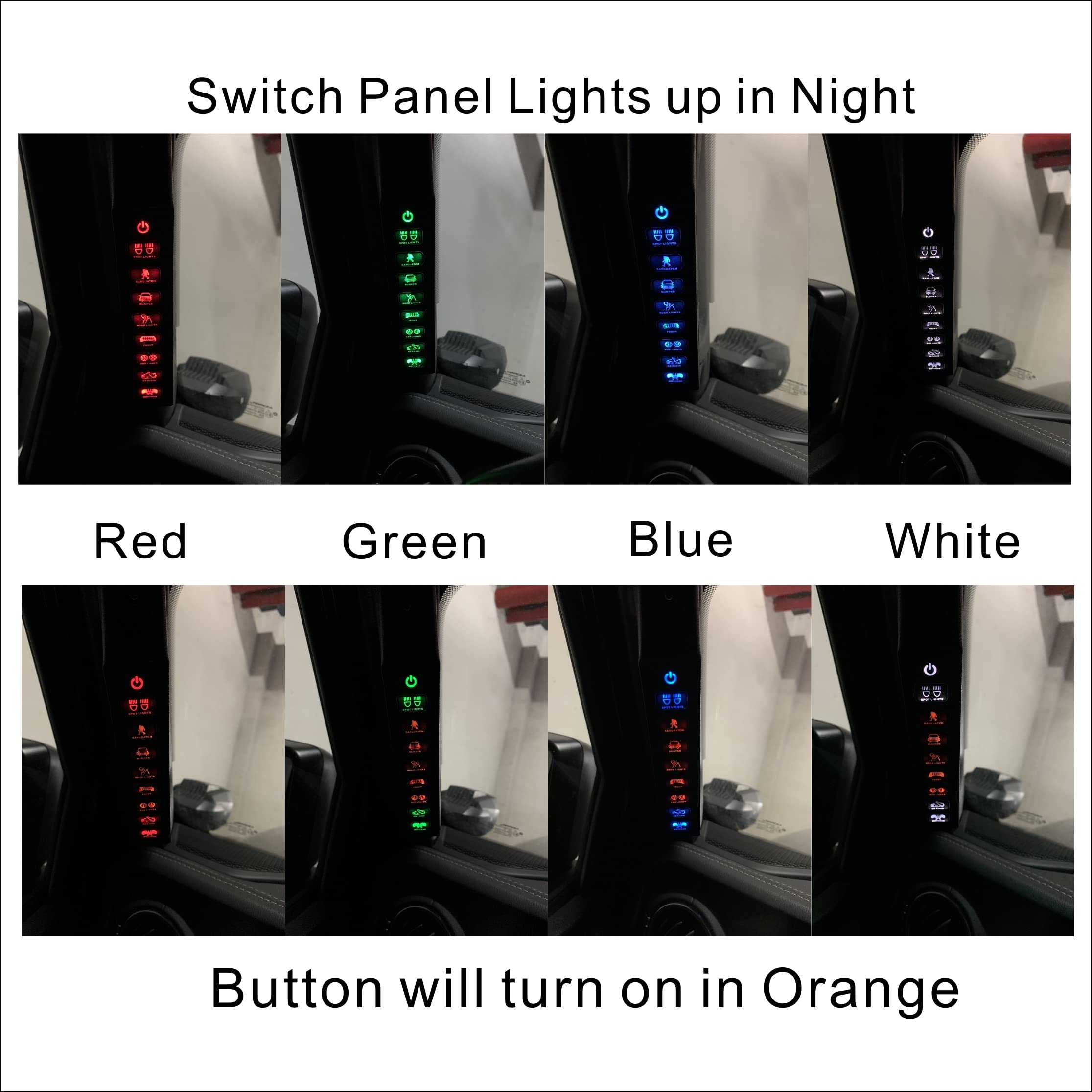 Voswitch Jl800 Grab Handle Switch Panel For Jeep Wrangler Jl 2018-2023 And Gladiator 2020-2023