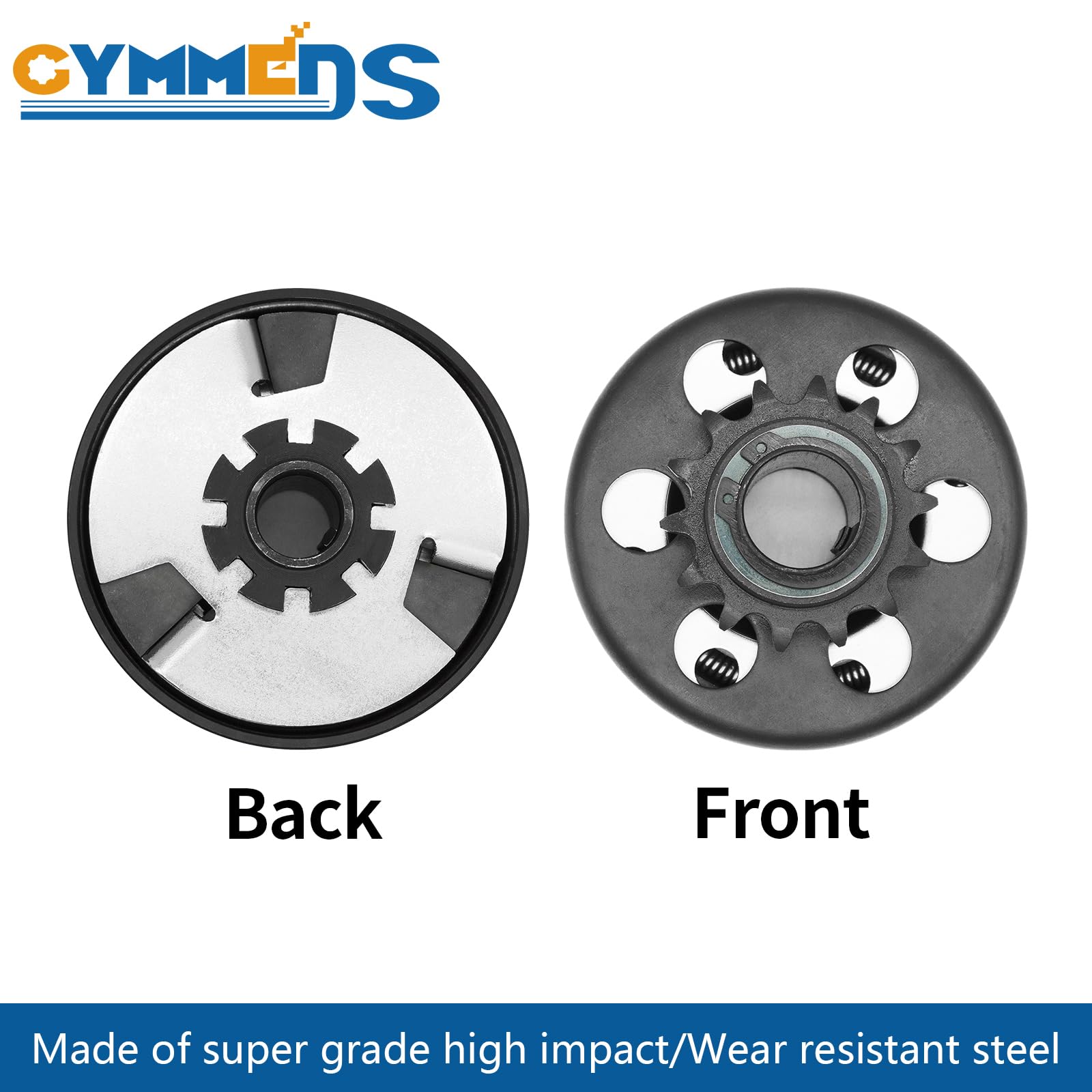 Gymmeds Go Kart Centrifugal Clutch 1'' Bore 14 Tooth For #40/41/420 Chain Fit For Engines With 1 Inch Output Shaft With Standard