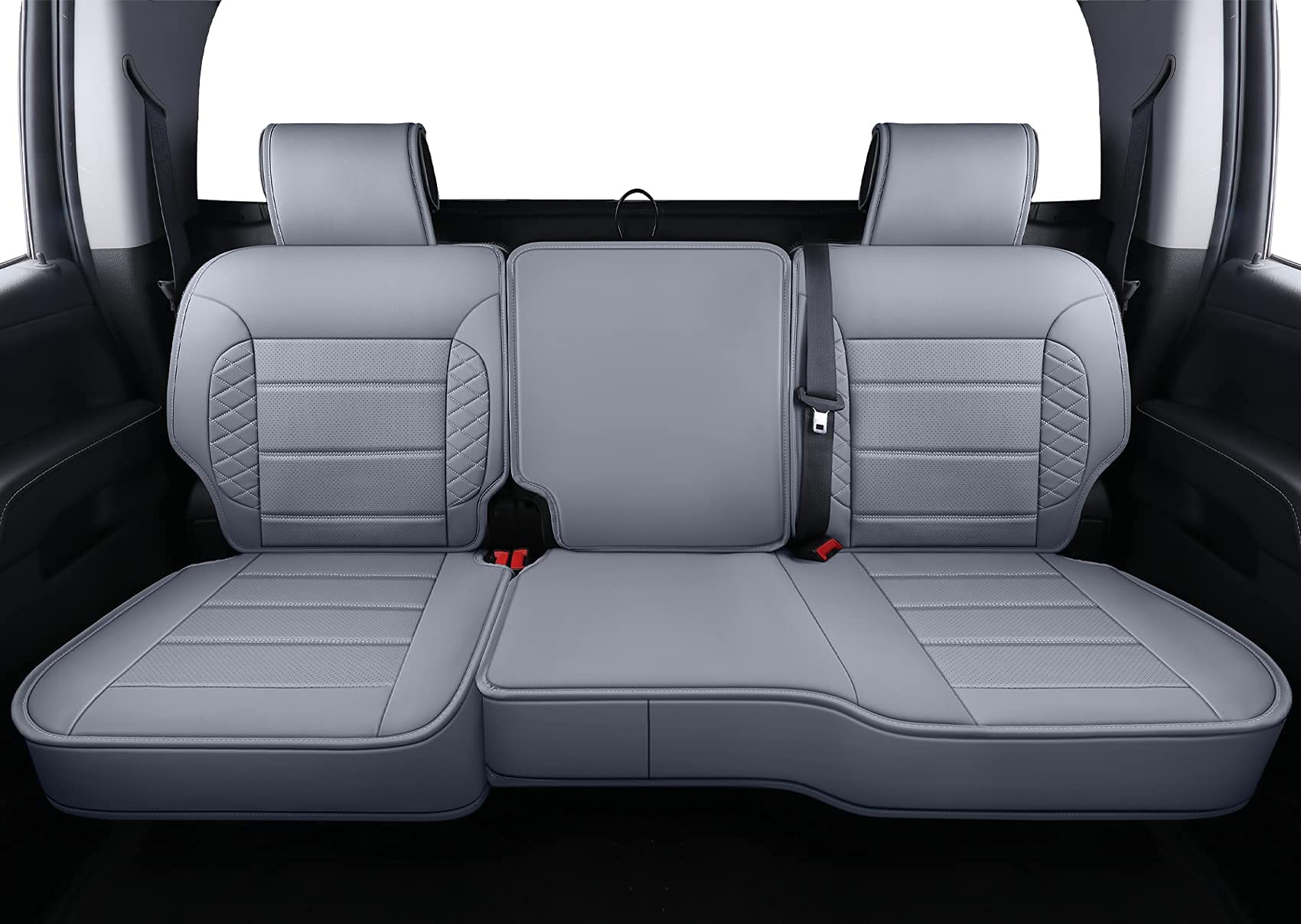 Luckyman Club Chevy Silverado/Sierra X04-S3 Seat Covers Full Set, Fit 2014-2018 1500/2015-2019 2500 Hd/3500 Hd Crew Cab With Wat