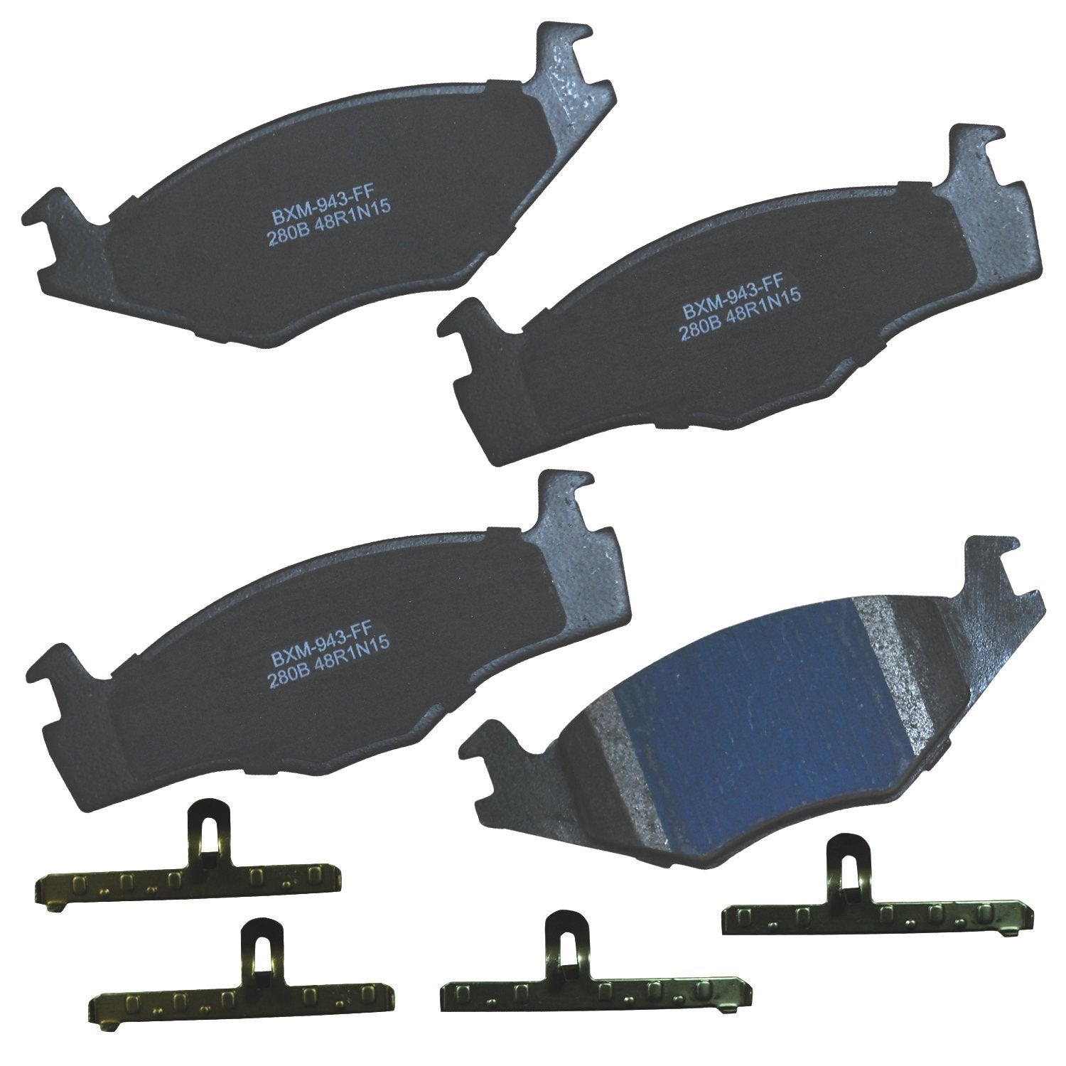 Bendix Premium Sbm280B Semi-Metallic Front Brake Pads For Volkswagen Cabriolet 1990-1985, Golf 1992-1985, Jetta 1986-1985, Quant