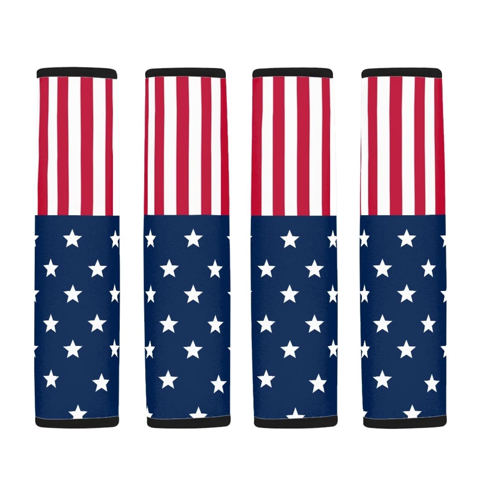 FUIALDOLG USA Flag Car Seat Belt Cover Pad,Super Soft Comfortable Shoulder Seatbelt Pads Cushions,Pack of 2