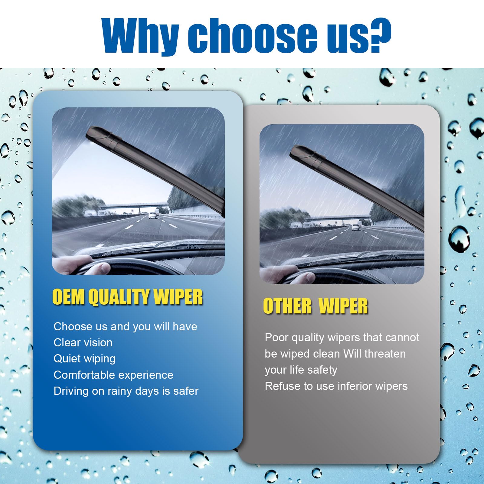 Hrsno 19''+18'' Windshield Wipers With 10'' Rear Wiper Blade Sets Automotive Replacement For Mini Cooper R56 2007-2012,R50 R53 2