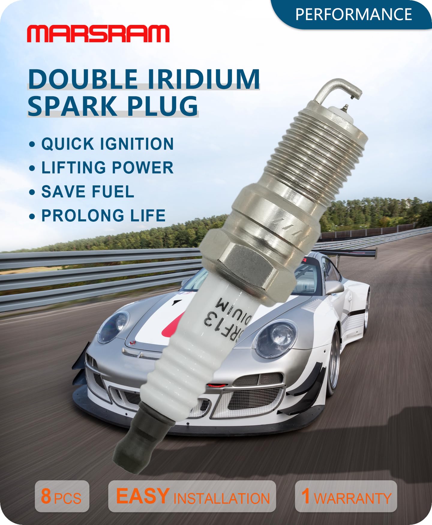 Marsram Ignition Coil Pack Dg508 & Spark Plugs Sp479 Double Iridium For 2000 2001 2002 2003 2004 2005 2006 2007 2008 Ford F150 F