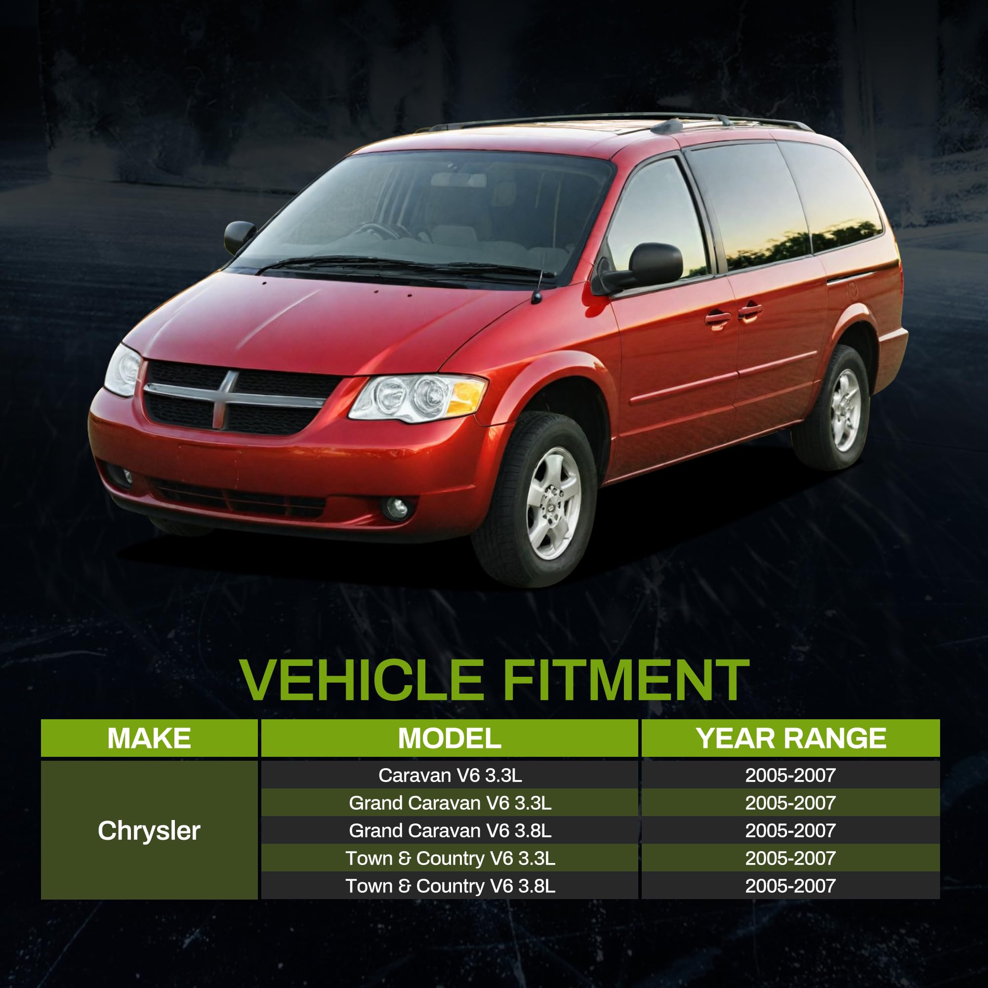 Autosaver88 Radiator Compatible With 2005-2007 Chrysler Town & Country Dodge Grand Caravan 3.3L 3.8L V6 Atrd1055