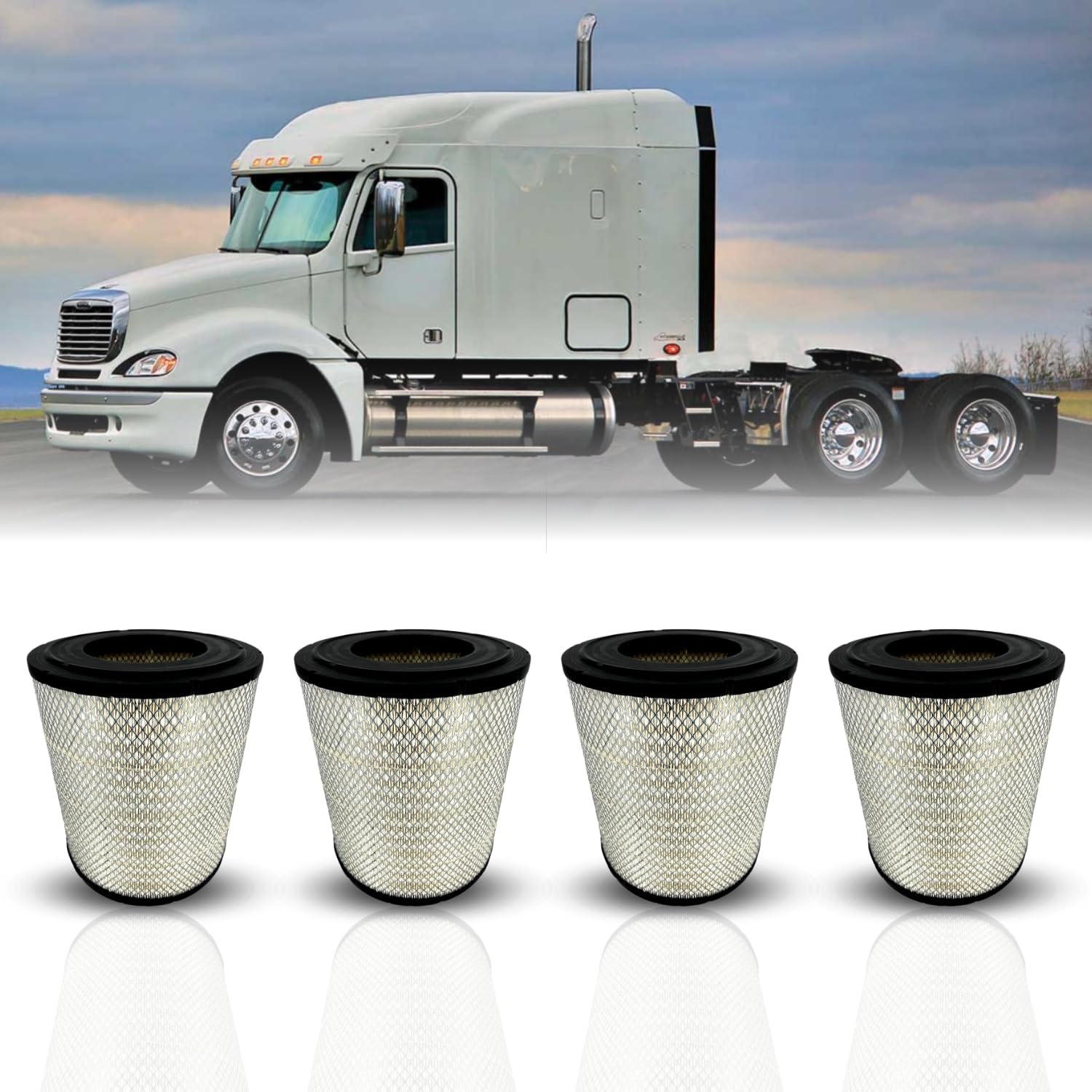 Torque Engine Air Filter Compatible With Select Freightliner Columbia Coronado Argosy Condor Century Class Semi Trucks Accessori