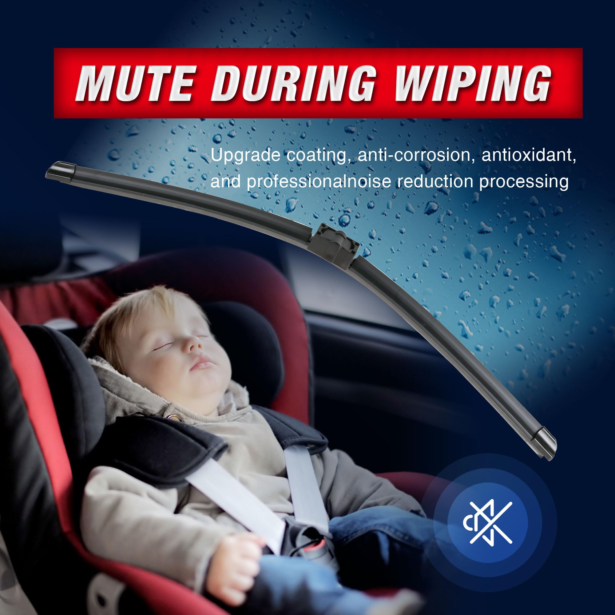 3 Wipers 24''/17''/13'' Front Windshield Wiper Blades With Rear Wiper Replacement For Gmc Terrain/Equinox 2017 2016 2015 2014 20