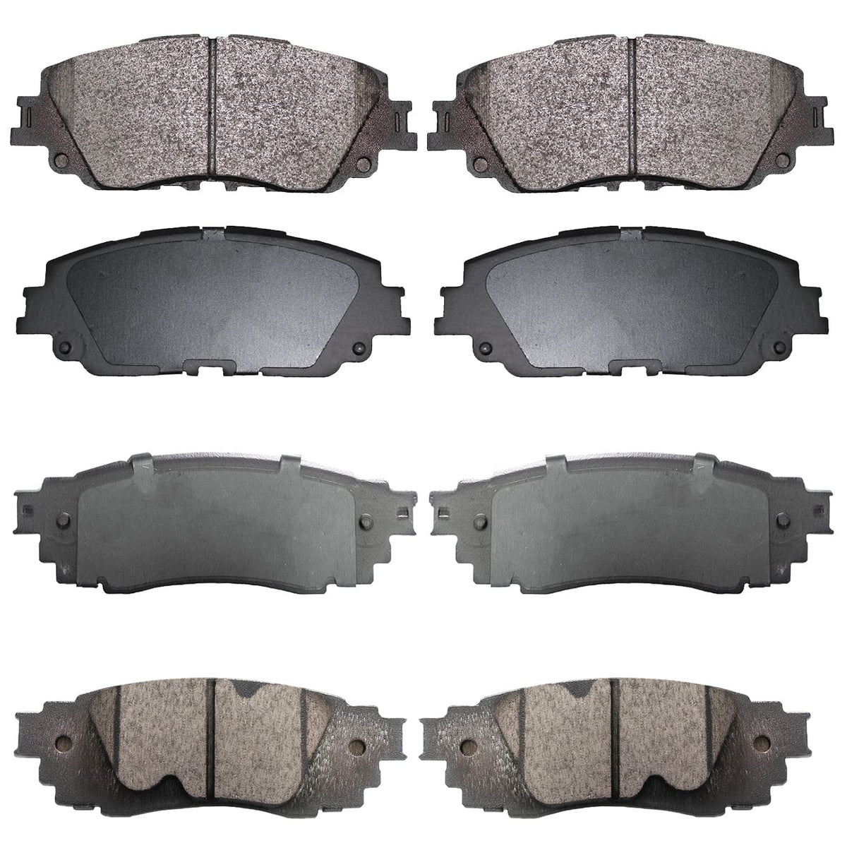 EXPPOWER Replacement for Front and Rear Ceramic Disc Brake Pad Set 18-22 Toyota Camry Hybrid/XLE/XSE 19-22 Rav4 Lexus ES350 ES25