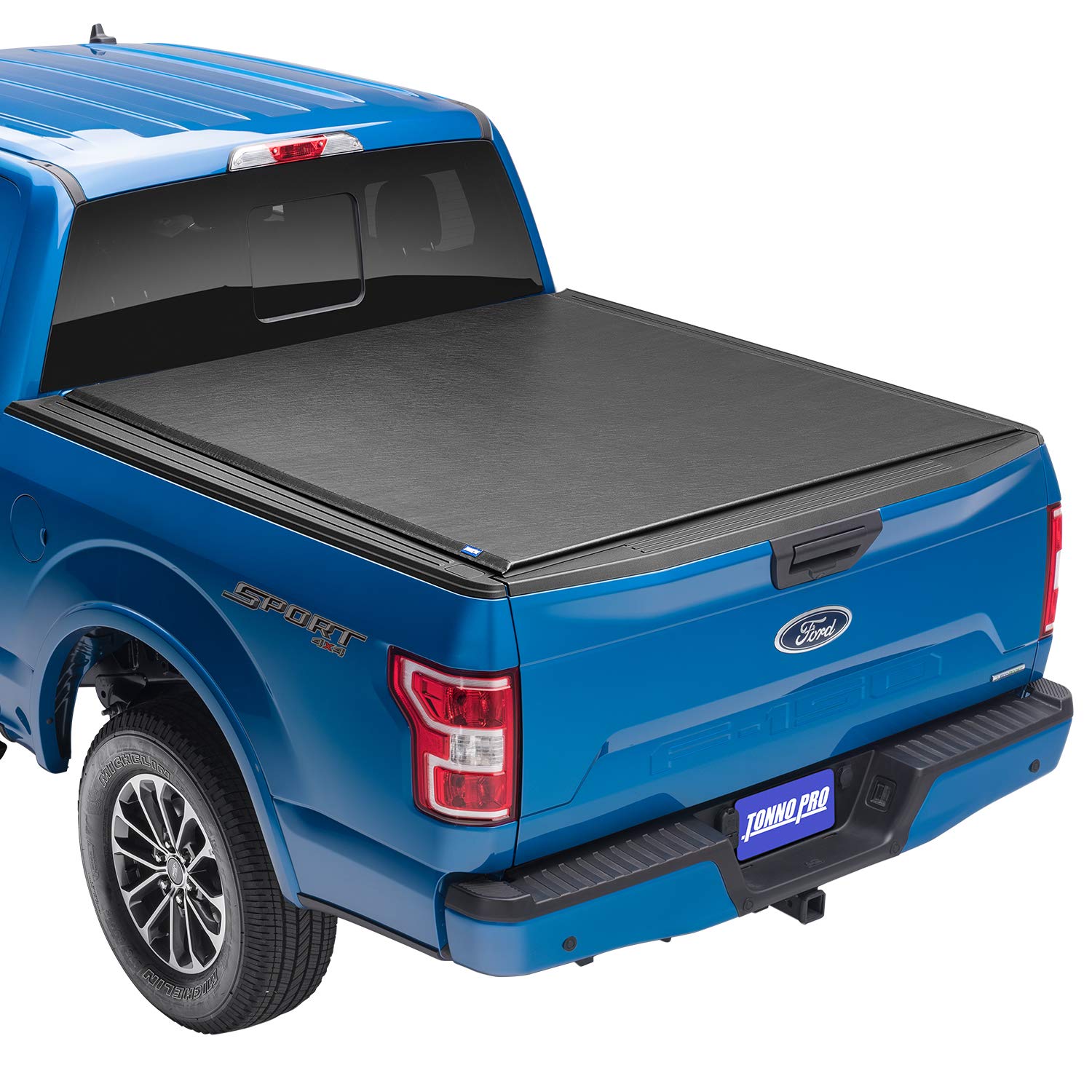 Tonno Pro Lo Roll, Soft Roll-Up Truck Bed Tonneau Cover | Lr-2020 | Fits 2009 - 2018, 2019 - 2020 Classic Dodge Ram 1500/2500/3500 5' 7' Bed (67.4'), Black