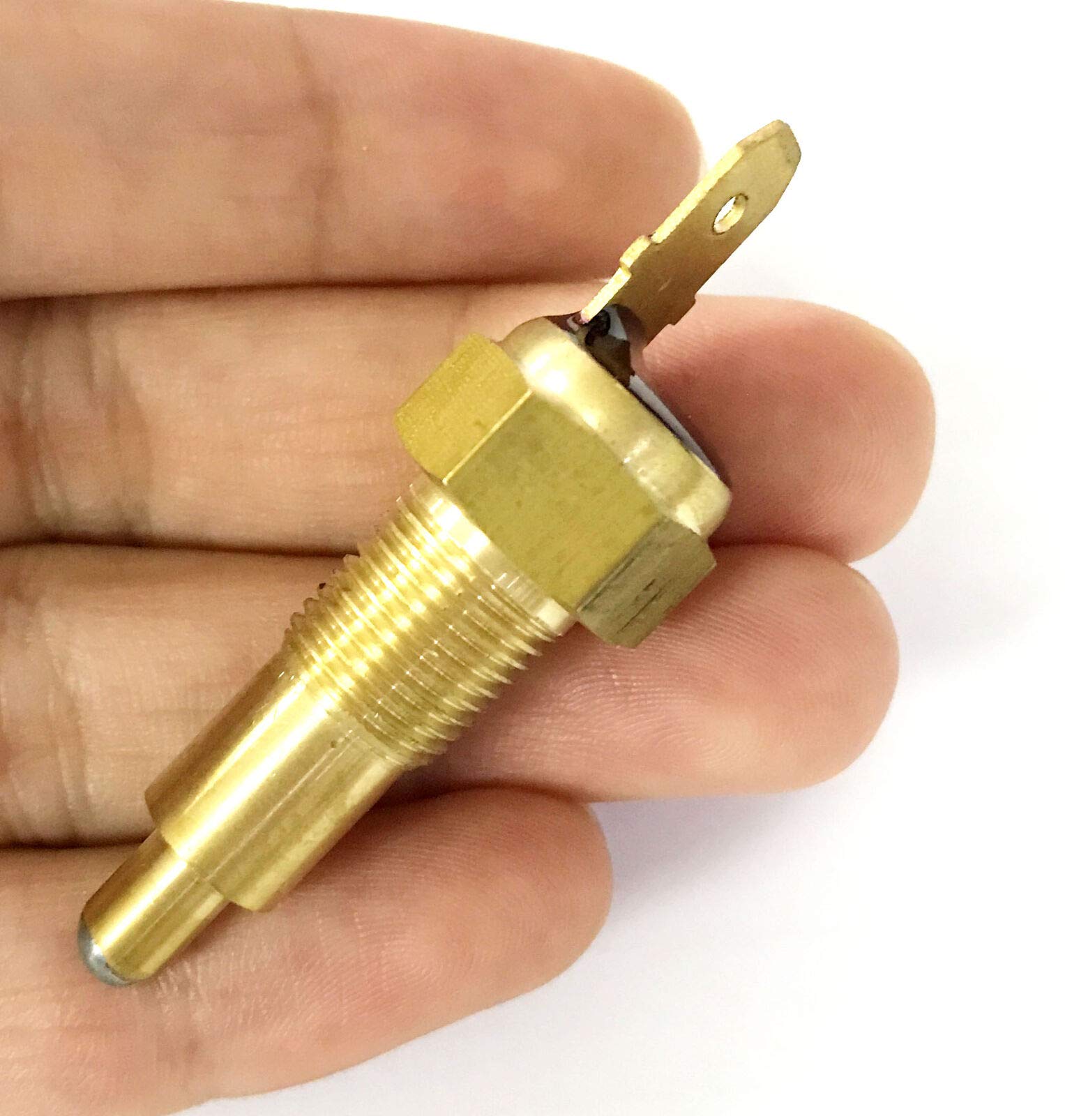 American Volt Ground Thermostat Switch Electric Radiator Cooling Fan Coolant Temperature Sender Thread-in Kit for Cars and Truck