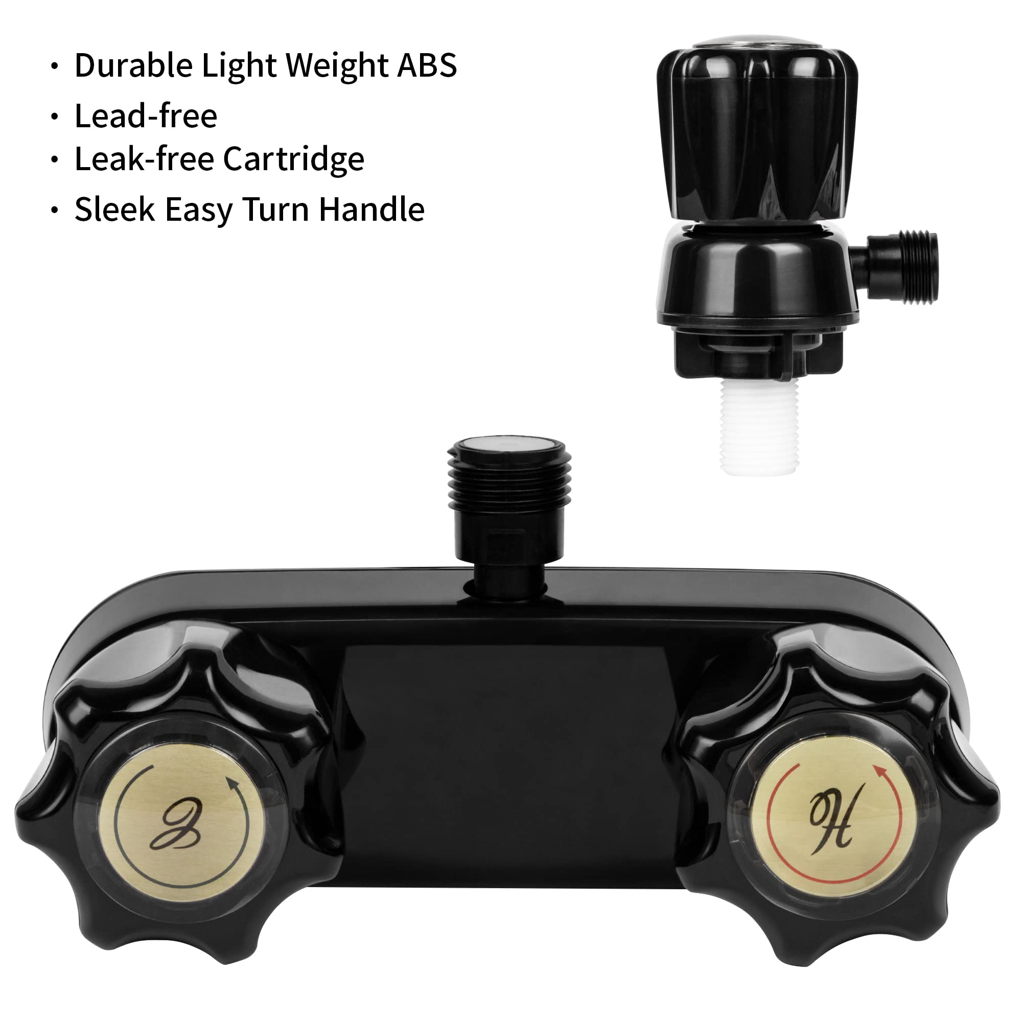 Rv Shower Faucet, Rv Camper Shower Faucet Replacement, 4    Shower Valve Diverter Assembly Kit, Bathroom Shower Mixing Valve Con