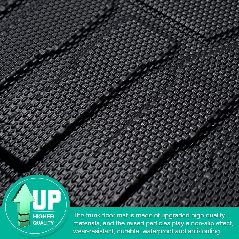 Powerty Trunk Mat For 2020-2023 2024 2025 Toyota Highlander Accessories Cargo Mats Backrest Mat Tpe All Weather Cargo Liner Heav