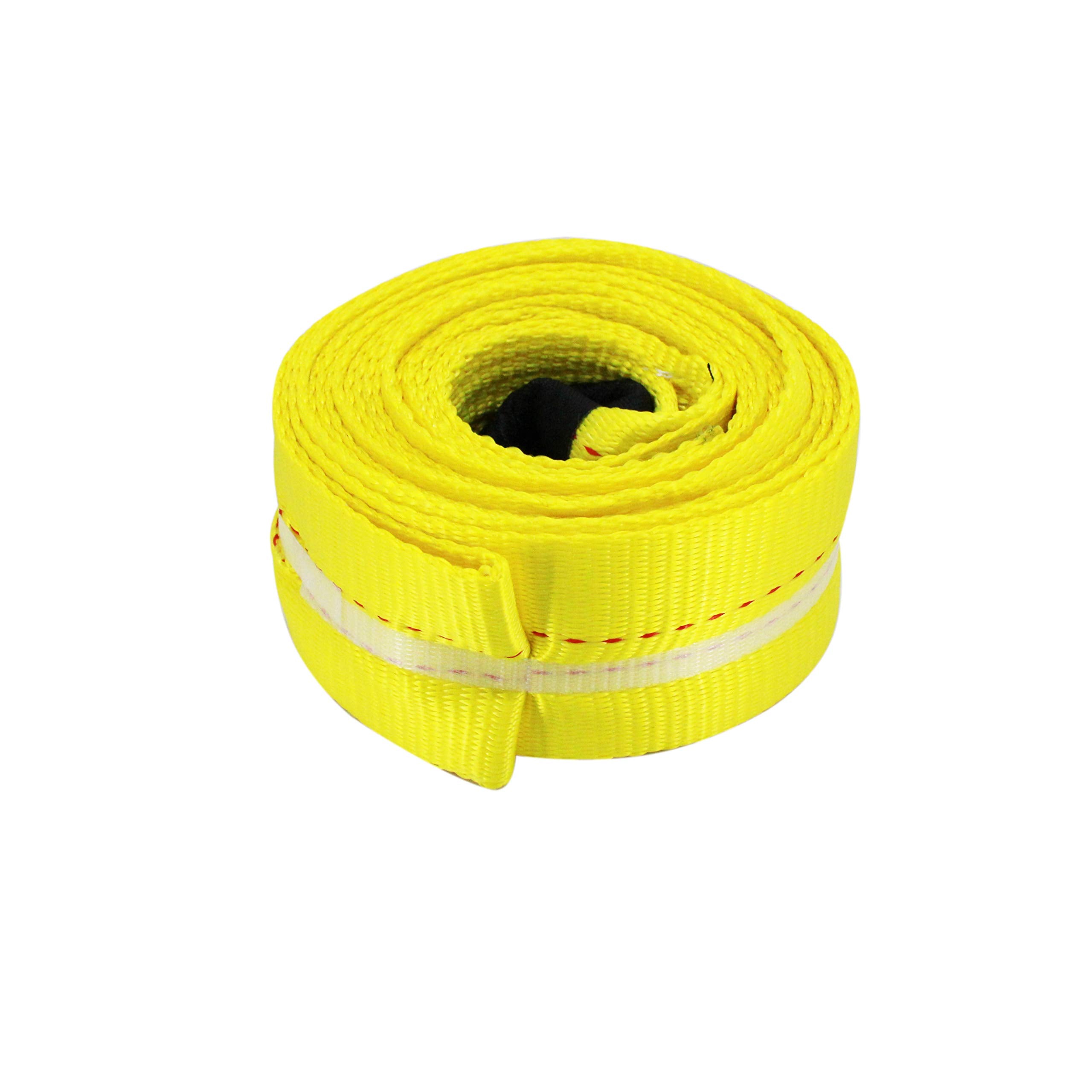 HFS(R) Tree Saver, Winch Strap, Tow Strap 30,000 Pound Capacity (Yellow, 3X30FT)
