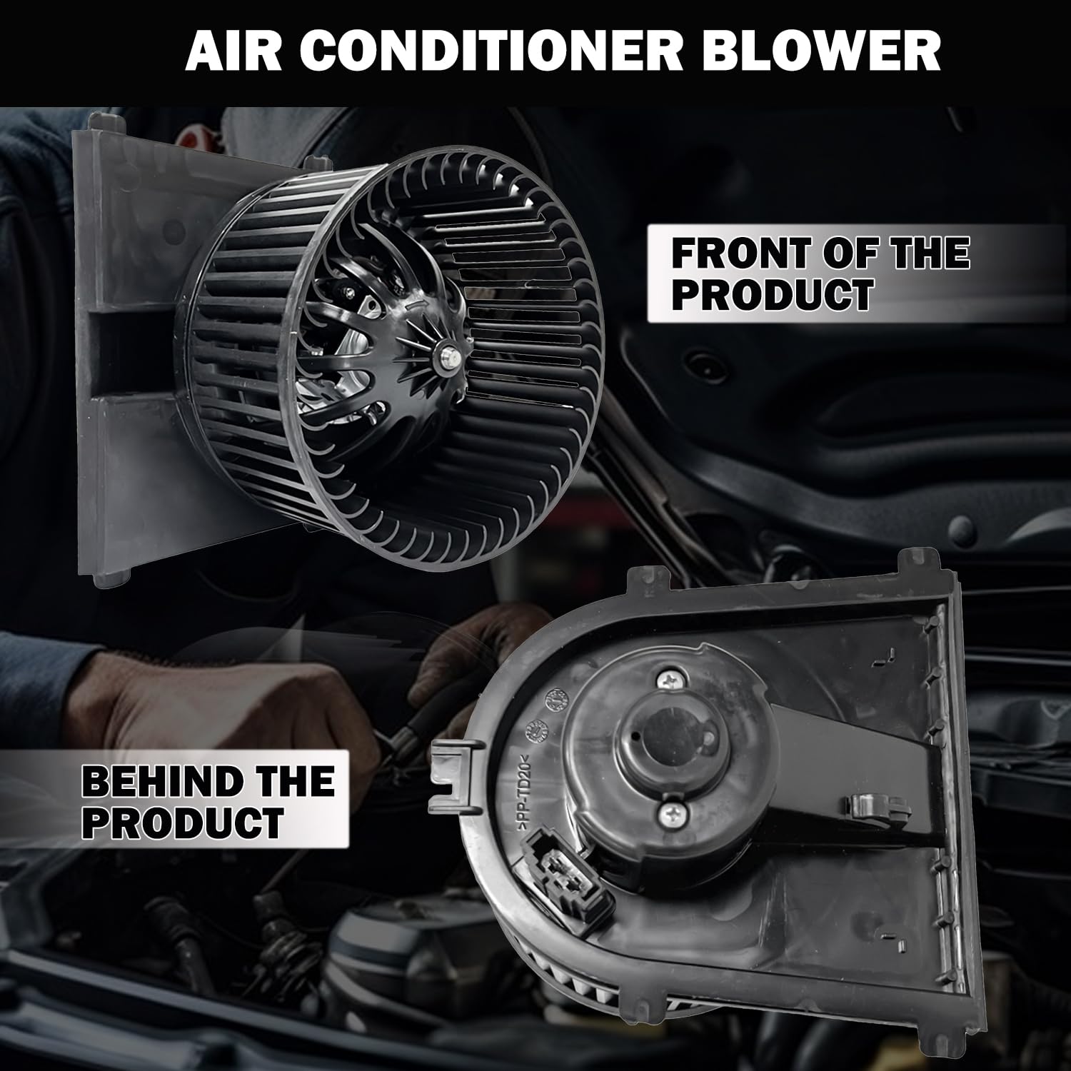 Aspligo 700158 Ac Heater Blower Motor Fan Front Fit For Audi Tt Quattro 2000-2006, For Porsche 911 1999-2013, Boxster 1997-2012,