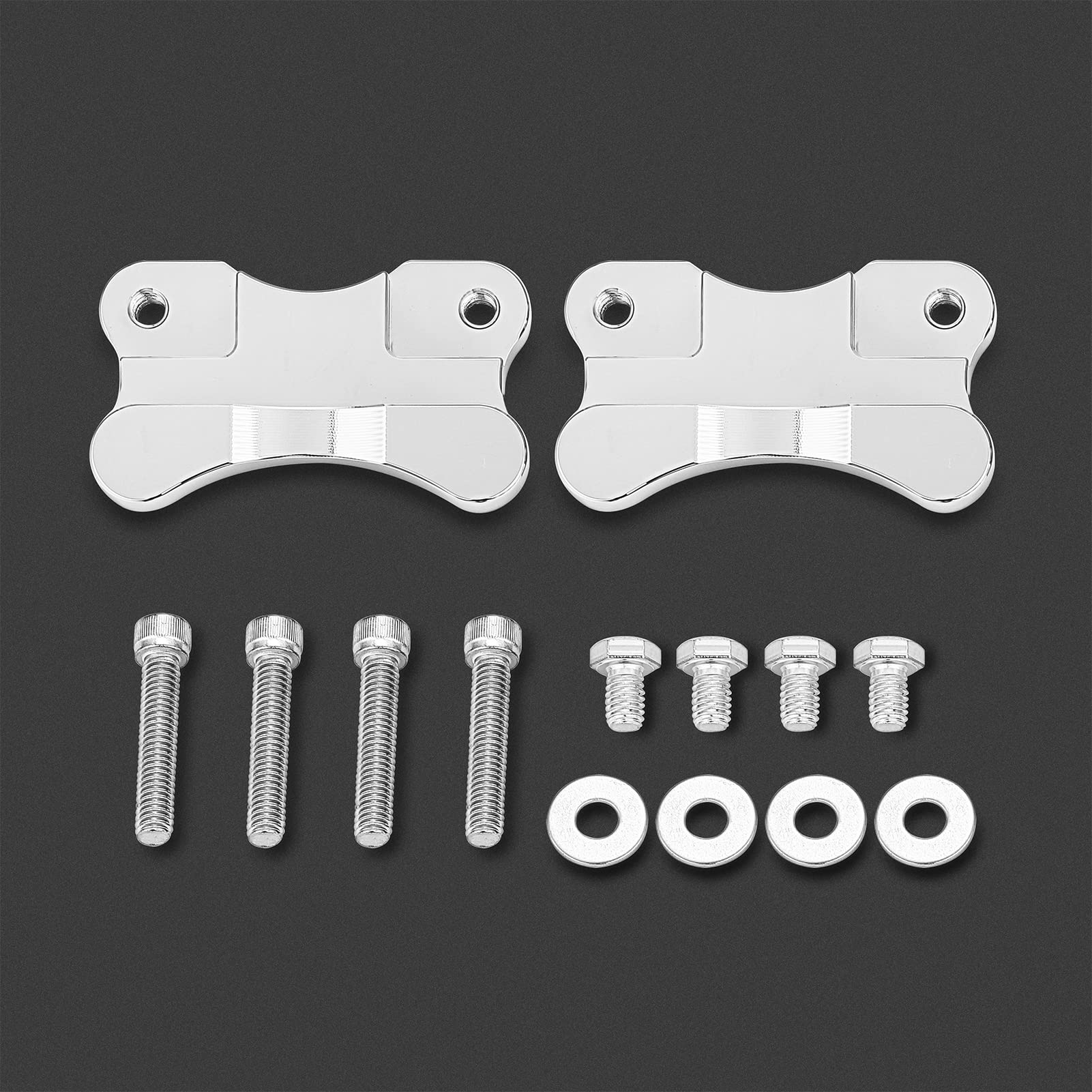 Mofun Softail Front Fender Spacer Relocator Riser Brackets Kit Compatible with 1986-2017 Harley Softail Fat Boy Deluxe Heritage