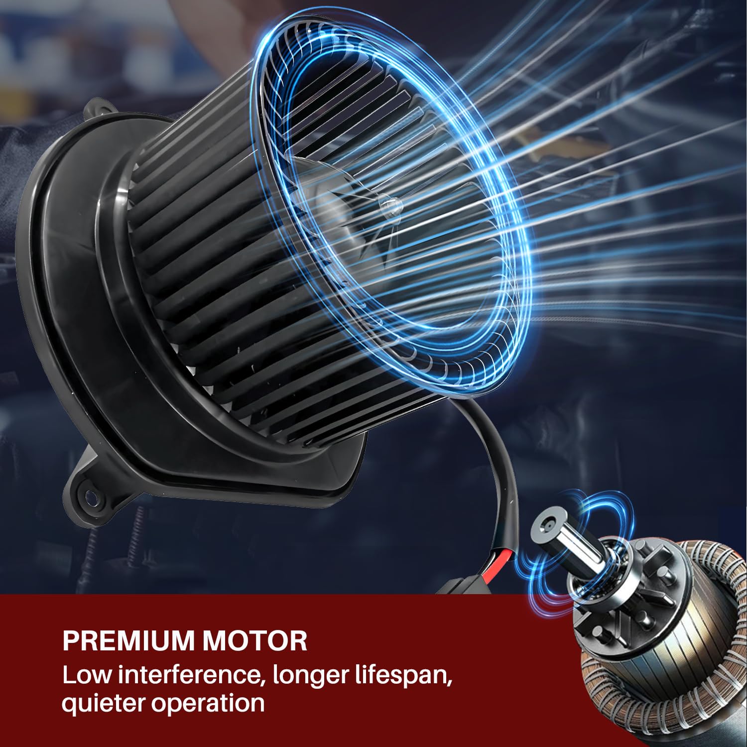 Aspligo 700168 Ac Heater Blower Motor Fan Assembly Fit For Jeep Commander 2006-2007 ,For Jeep Grand Cherokee 2005-2010 5143099Ab