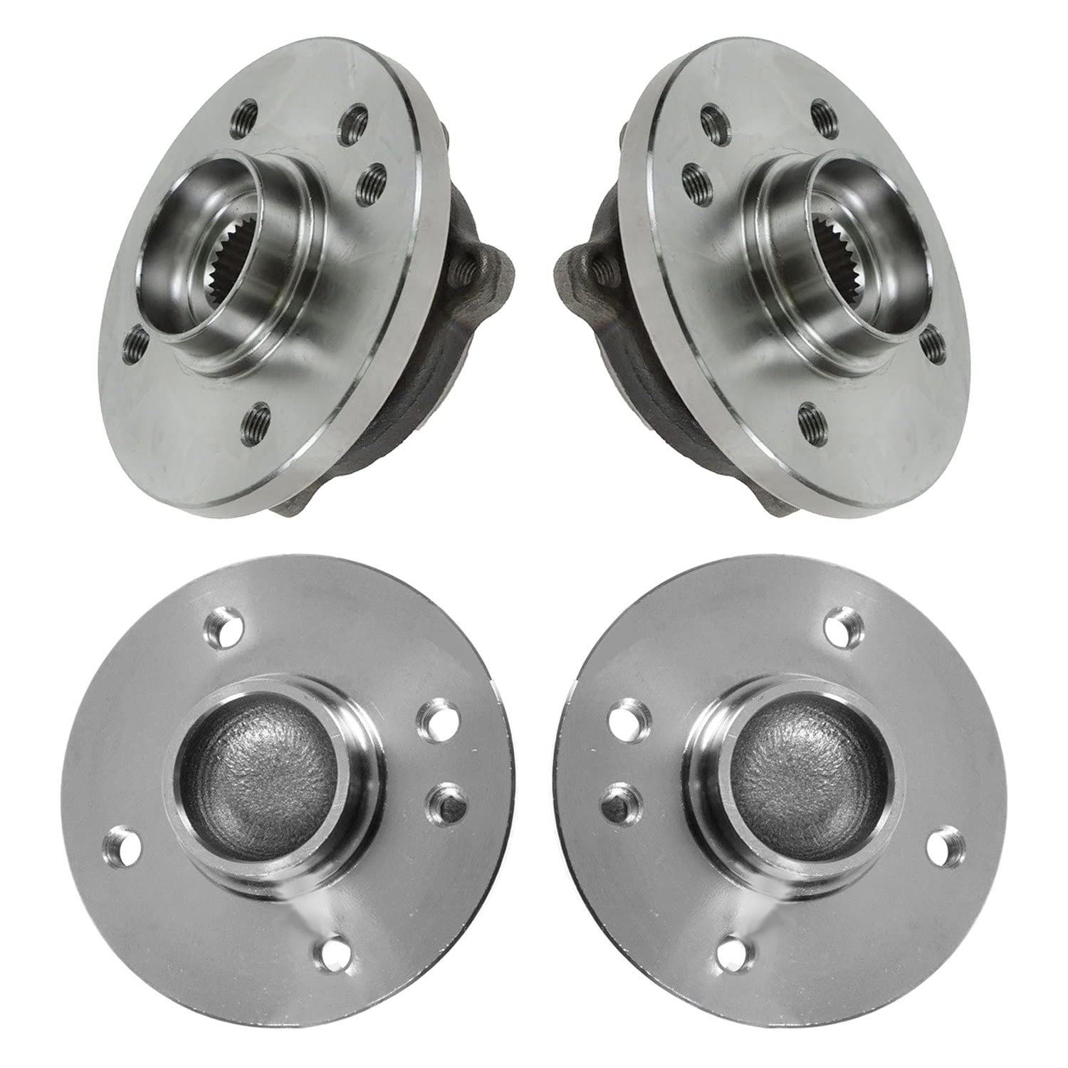 Trq Wheel Hub Bearings Assembly Set Compatible With 2002-2006 Mini Cooper