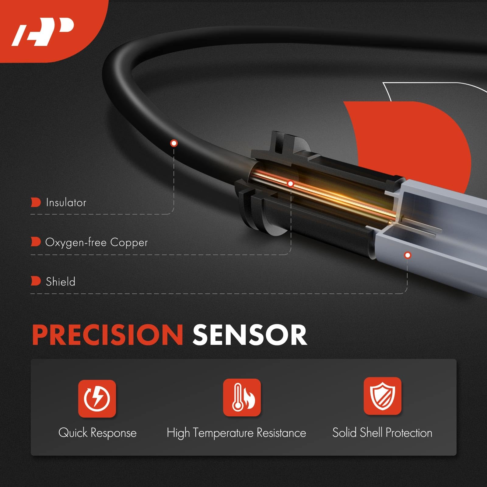 A-Premium Front & Rear Disc Brake Pad Wear Sensors for BMW 325i, 328i, 330i, 335i, M3 - 2-PC Set