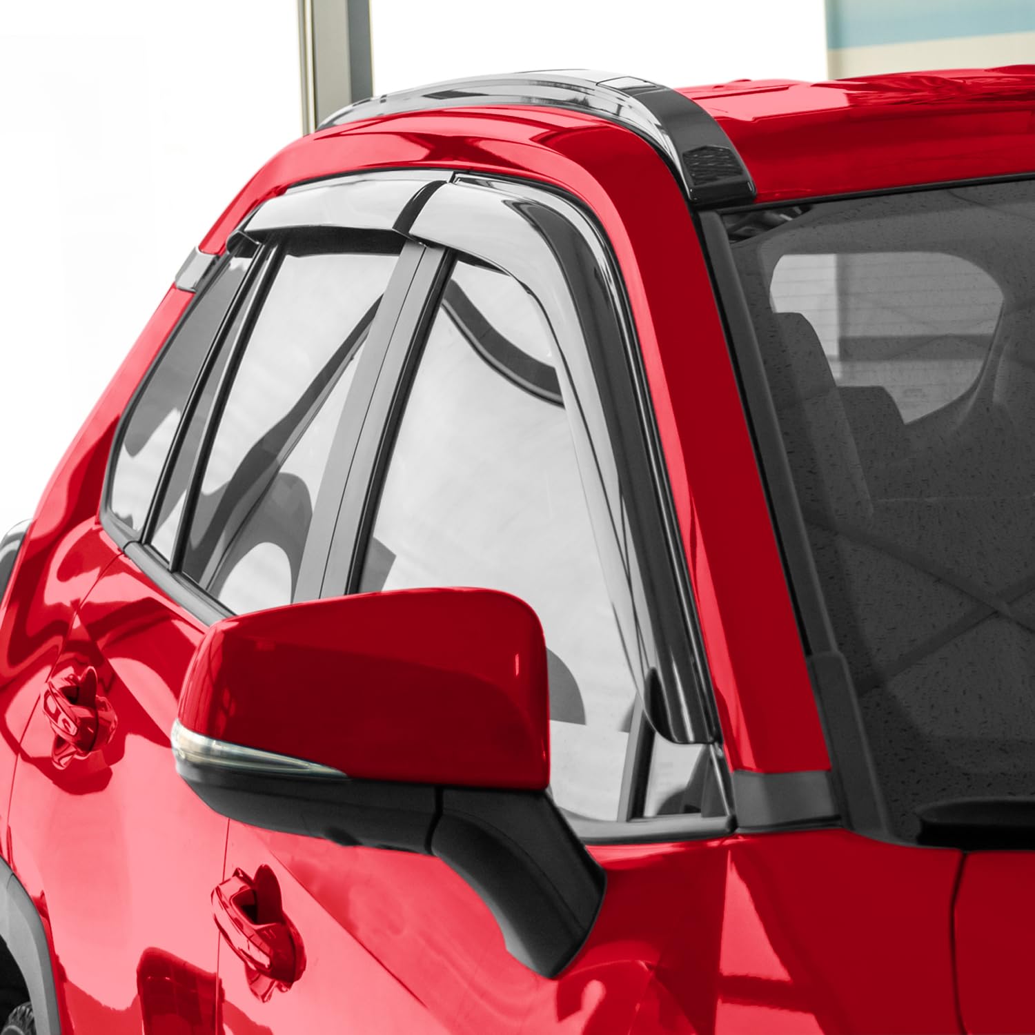 Voron Glass Tape-On Extra Durable Rain Guards For Toyota Rav4 2019-2025, Window Deflectors, Vent Window Visors, 6 Pieces - 10080