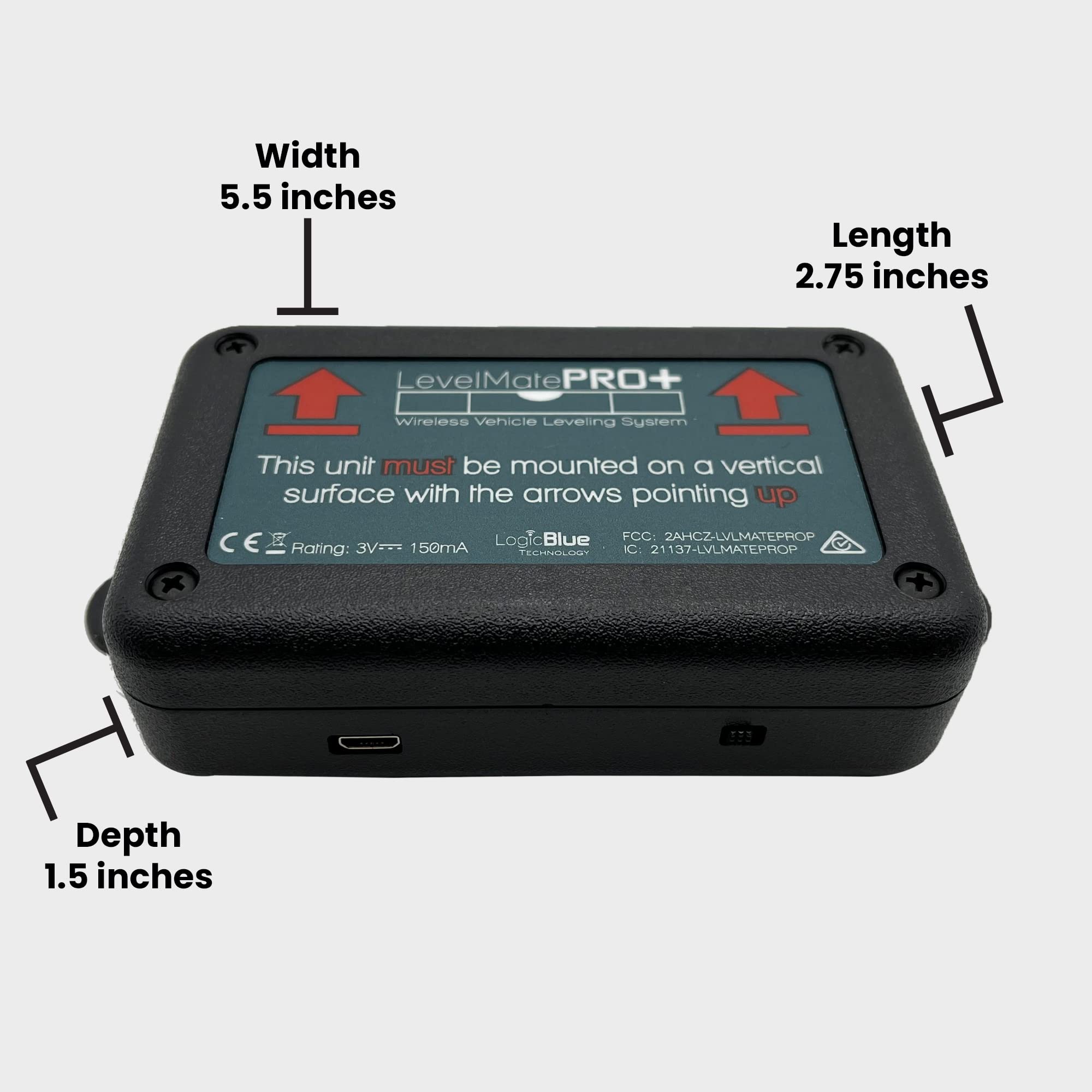 Logicblue Technology Levelmatepro+ Wireless Rv Leveling System, Bluetooth Leveler For Campers, Must-Have Accessory For Travel Trailers, Effortless Setup For Phones With App, Apple Watch Compatible