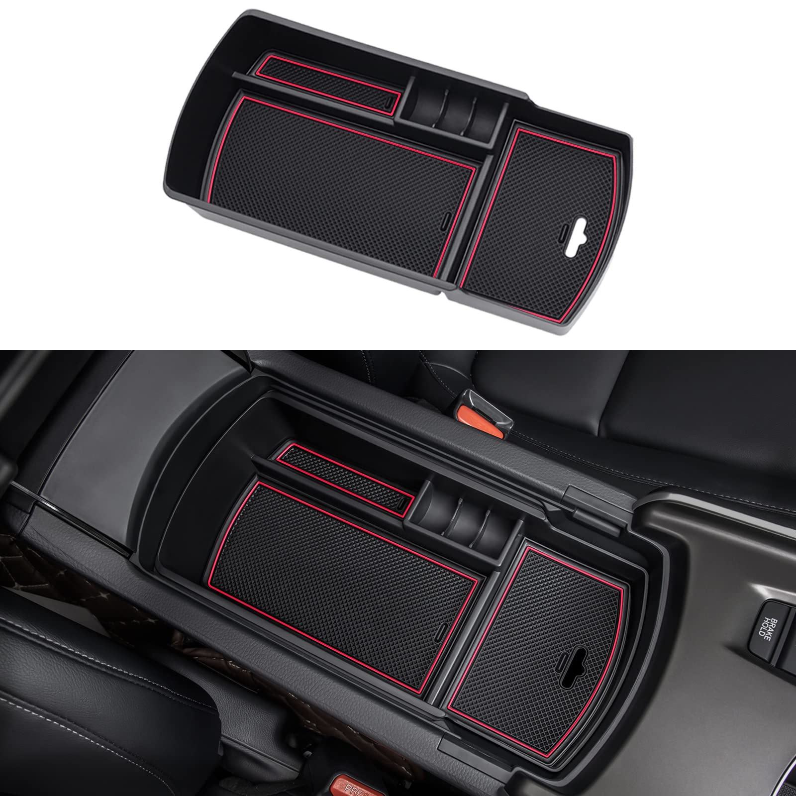 Pimcar Center Console Organizer Compatible With Honda Accord 2018 2019 2020 2021 2022 Abs Plastic Material Armrest Box Insert Tr