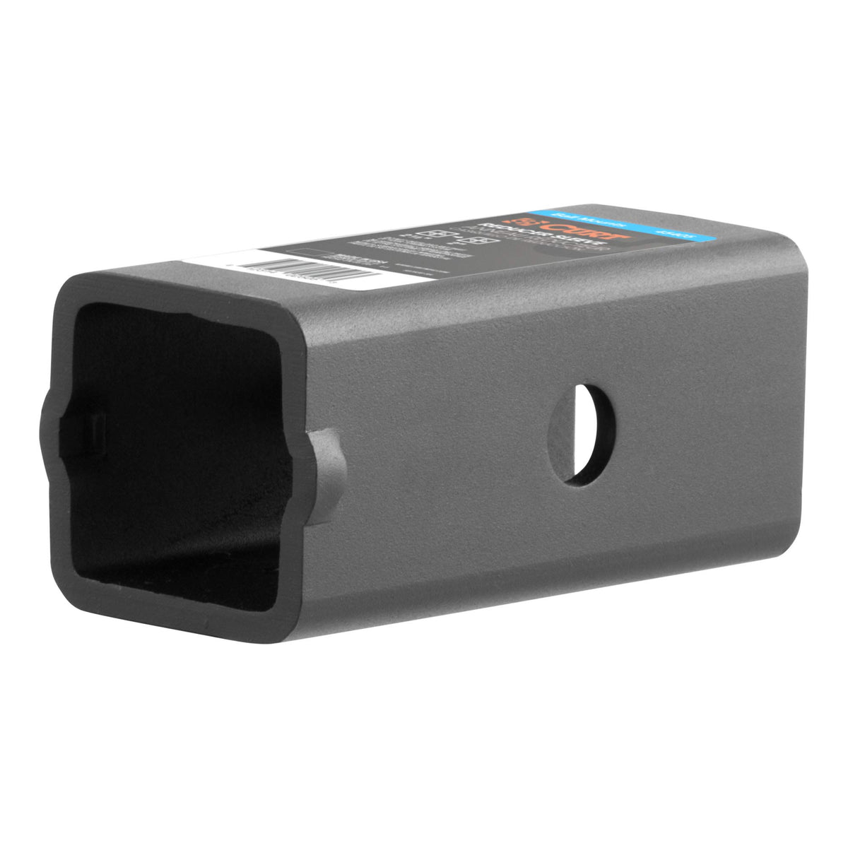 Curt 45405 Trailer Hitch Receiver Adapter Reducer Sleeve, 2-1/2 To 2-Inch, Carbide Black Powder Coat
