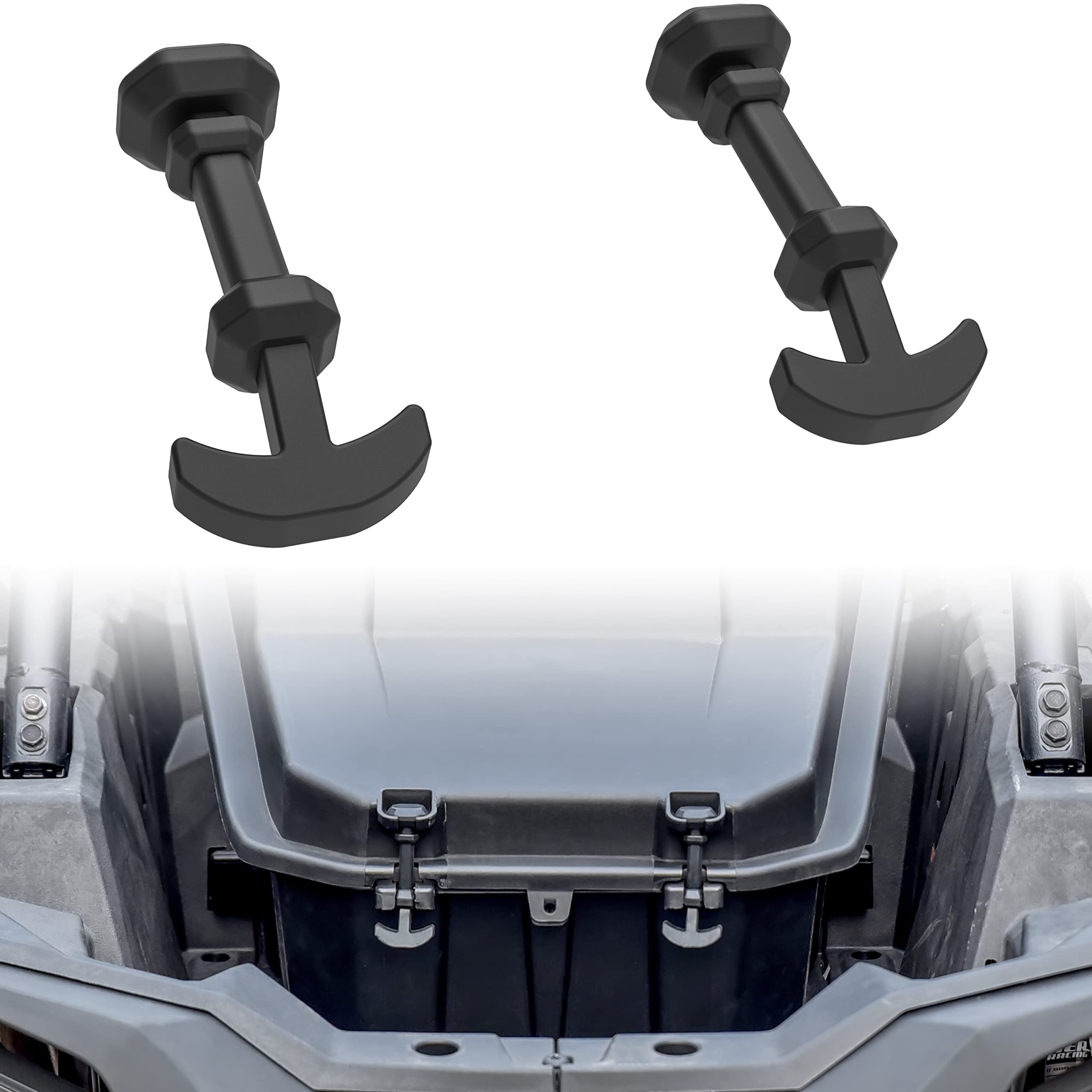 Sautvs Cargo Storage Box Rubber Latch For Polaris Rzr 900 / Xp 1000 / Xp 4 1000 / S 2014-2021 (2Pcs, Replace #5415701)