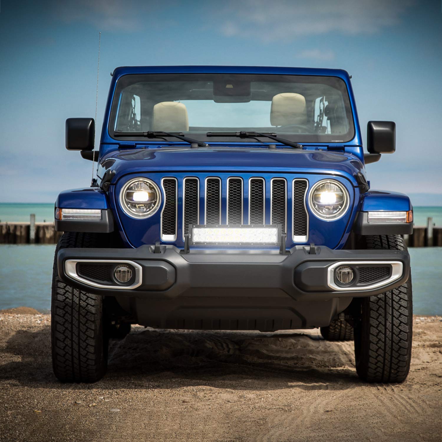 Nilight 13.5Inch 72W Spot Flood Combo Led Light Bar Off Road Lights Boat Lights Fog Light Driving Lights LED Work Light for ATV SUV Trucks,2 Years Warranty, NI01C-72W