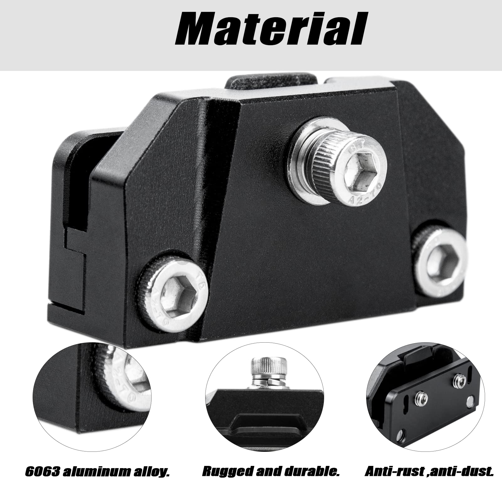 Universal Hood Light Mounting Bracket - Ditch Light Brackets 2Pcs For Led Light Bar Work Light Pods Mounting Bracket Kit Aluminum Alloy Clamp Holder For Truck Suv Cars, No Need Drilling - Black