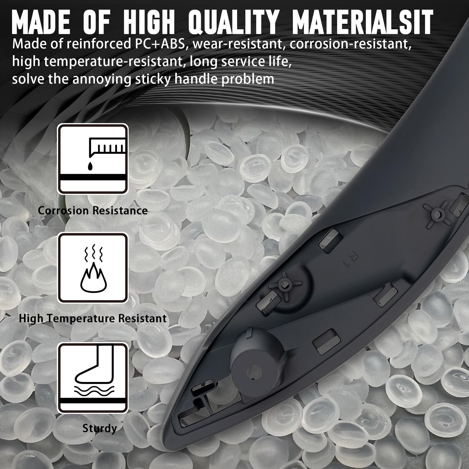 Weileite Front Right Passenger Side Interior Inner Inside Door Pull Handle Grab Fit Bmw 320,328,330,335,M3 F30/F31/F34/F80 3 Ser