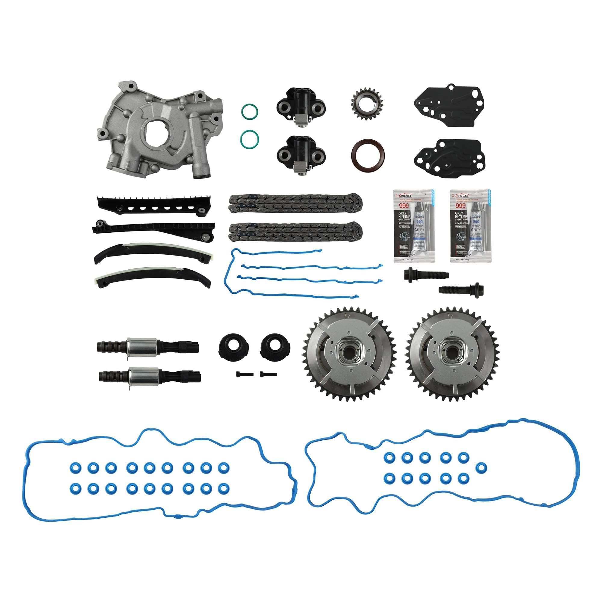 PHILTOP Timing Chain Kit Camshaft Cam Phaser for F150 2004-2008 5.4L, Expedition 2005-2008, F250 F350 Super Duty 2005-2008 5.4L,