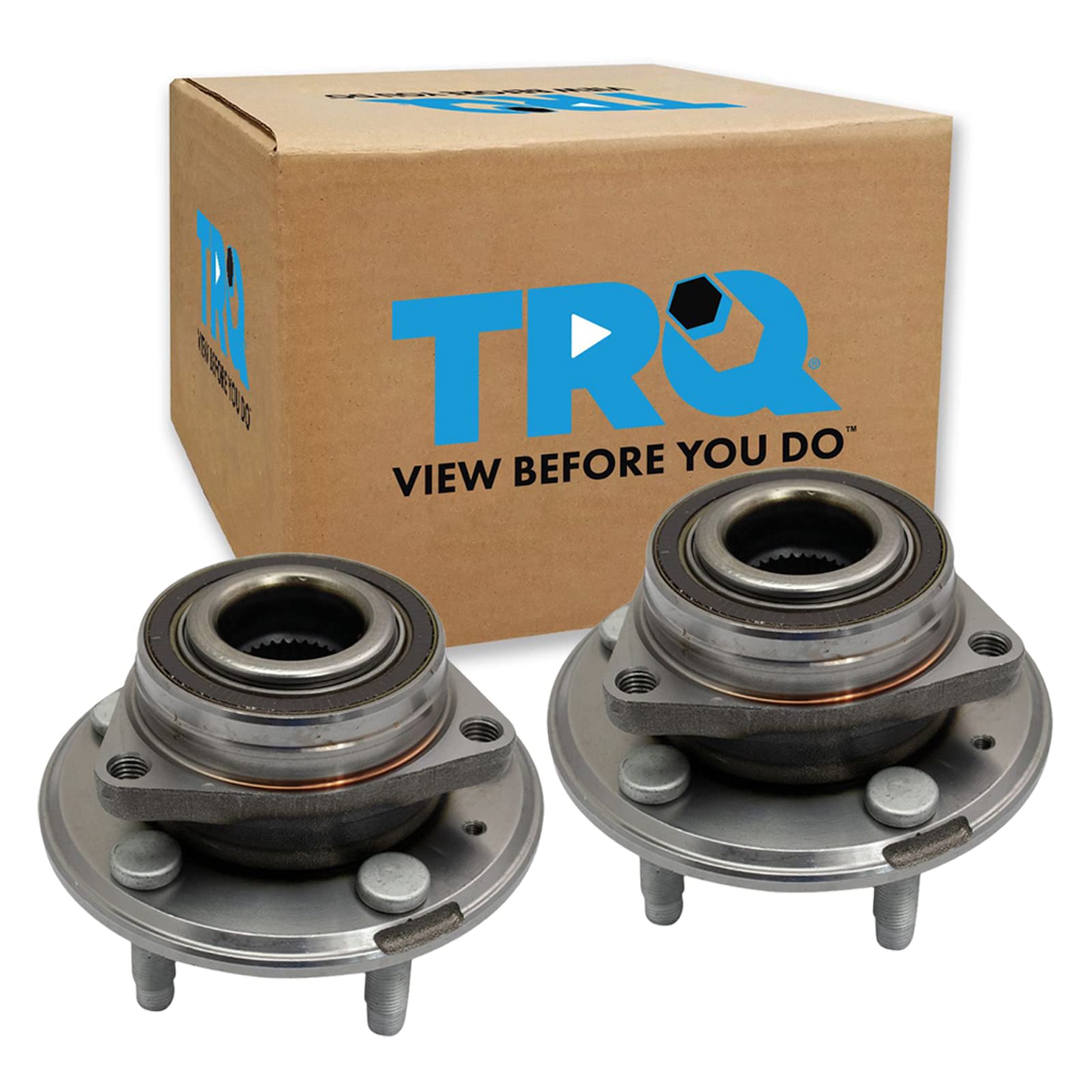 Trq Front Rear Wheel Hub Bearings Assembly Set Compatible With 2009-2016 Cadillac Cts 2012-2015 Chevrolet Camaro